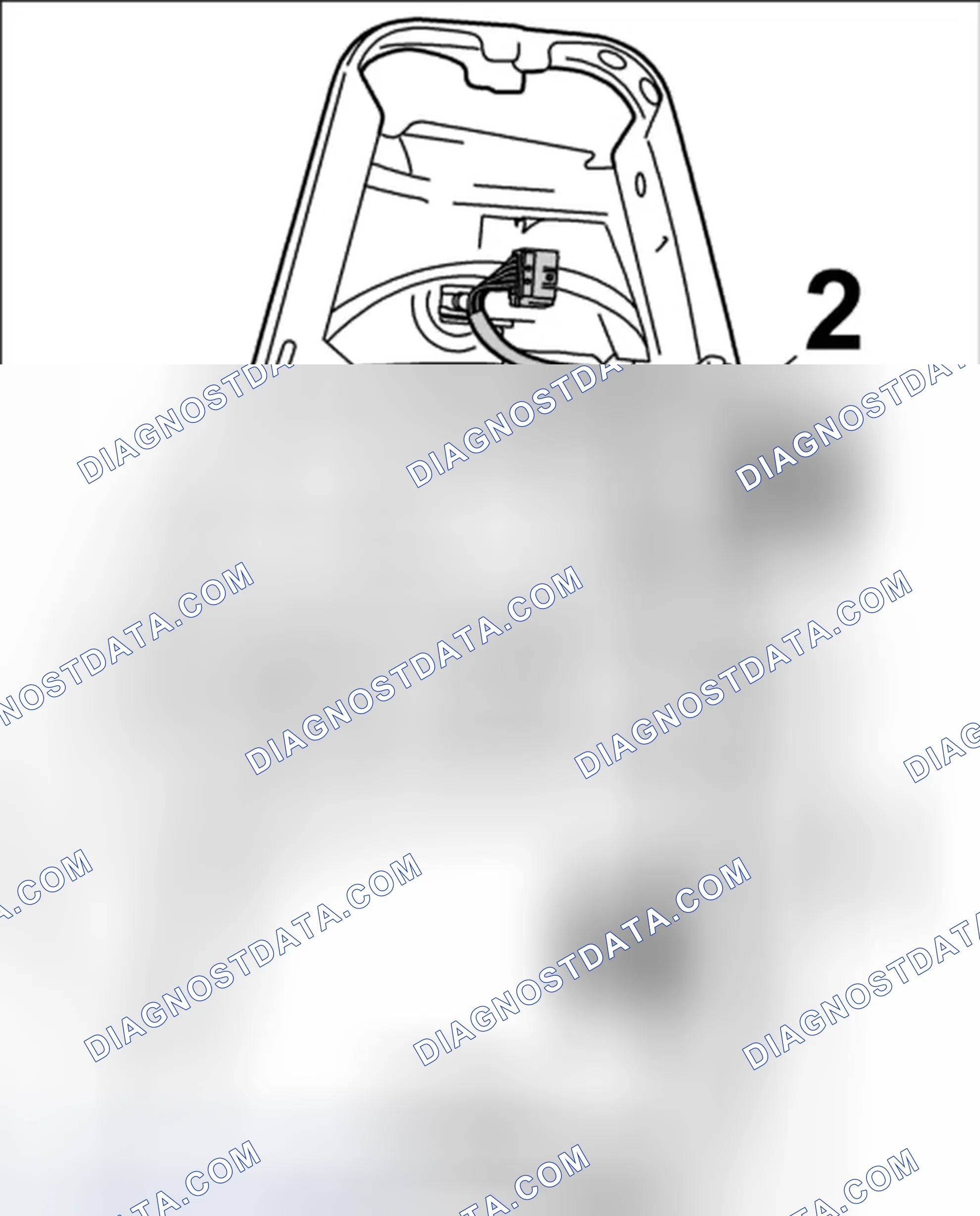Scheme 103: Securing wire harnesses on backrest frame