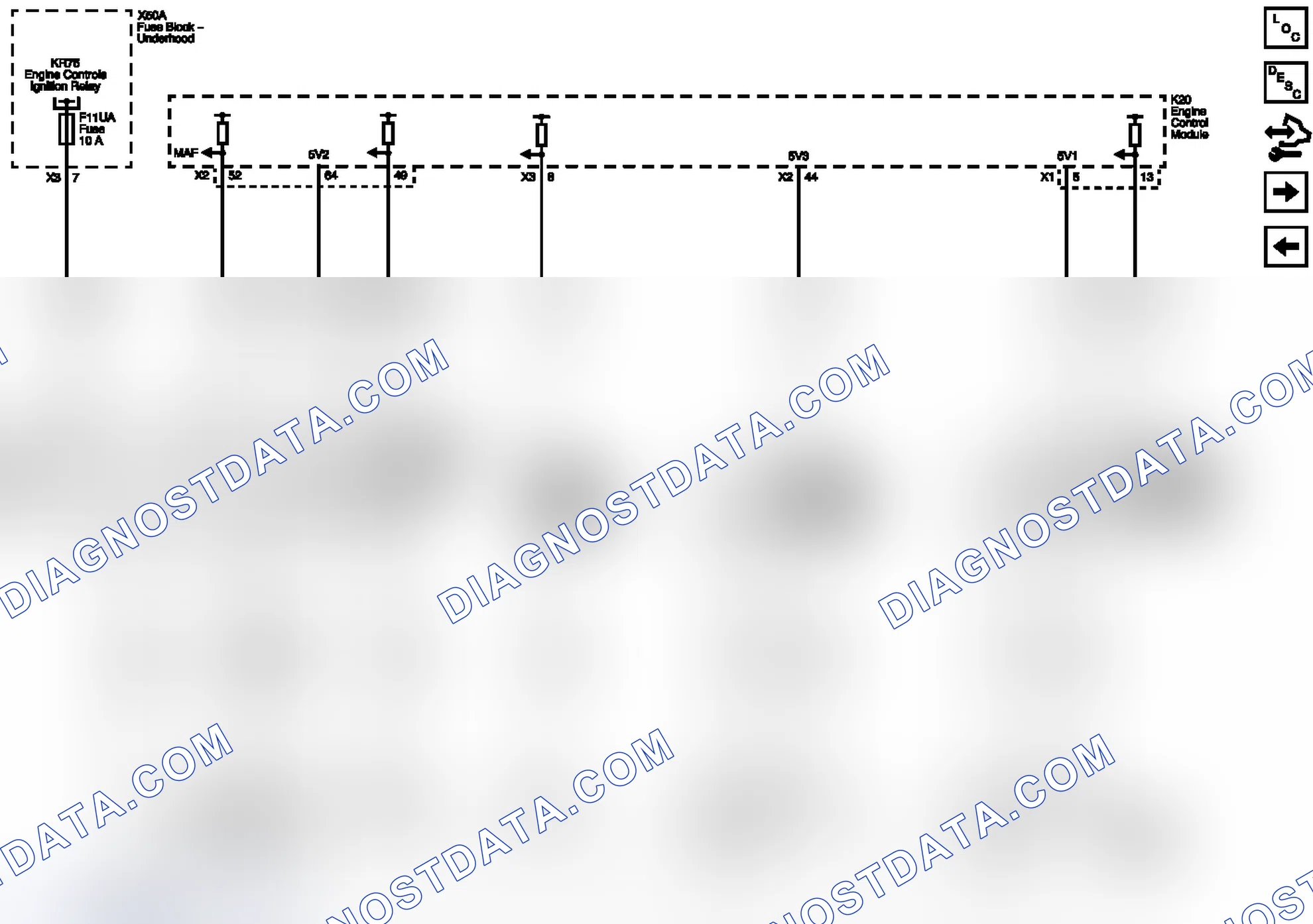Scheme 43: Engine Data Sensors- Pressure and Temperature Wiring Schematics