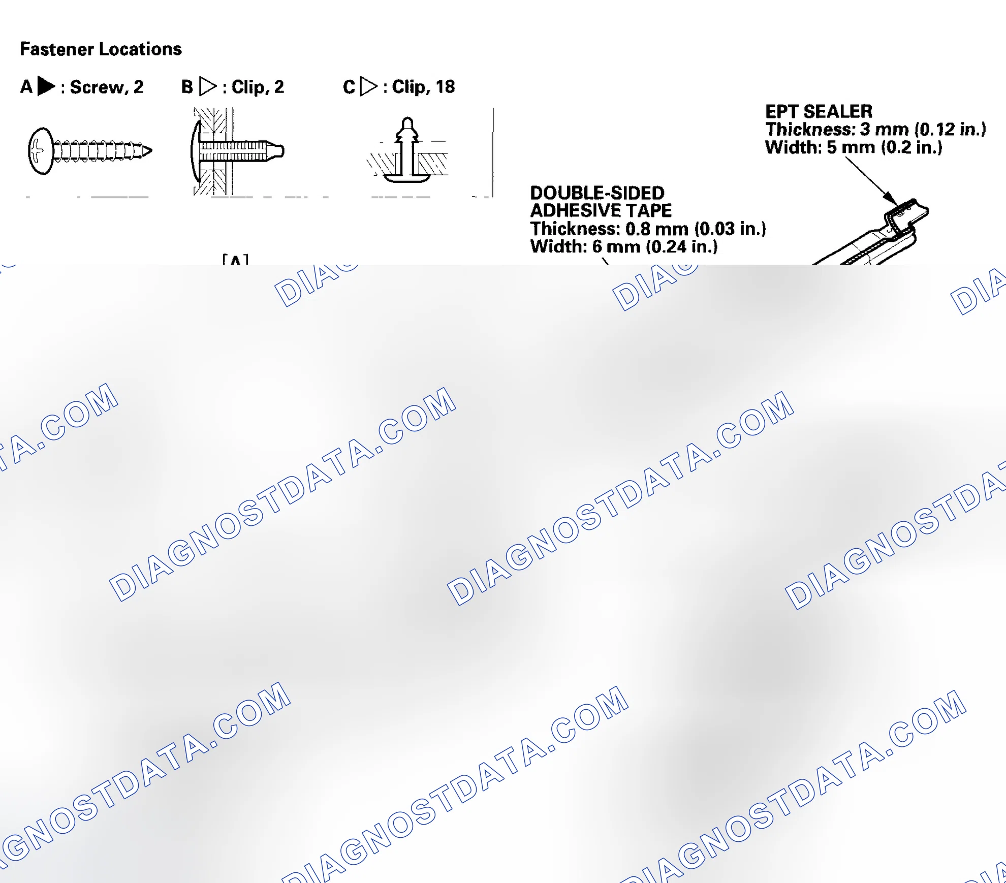 Scheme 43: Hardtop Lower Weatherstrip Replacement