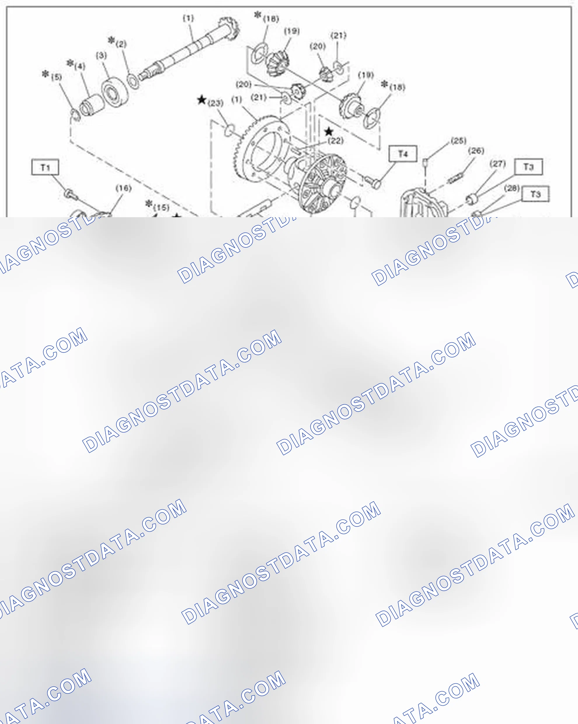 Scheme 171: REAR DIFFERENTIAL (T-TYPE)