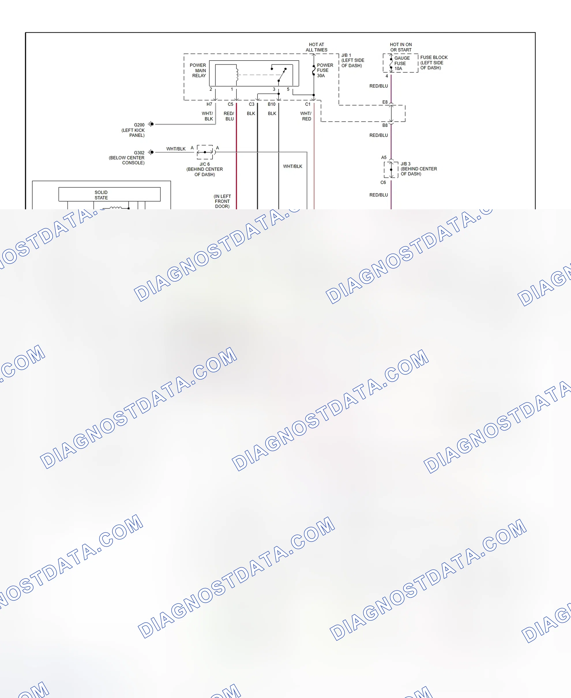 Scheme 4: Power Window System Wiring Diagram