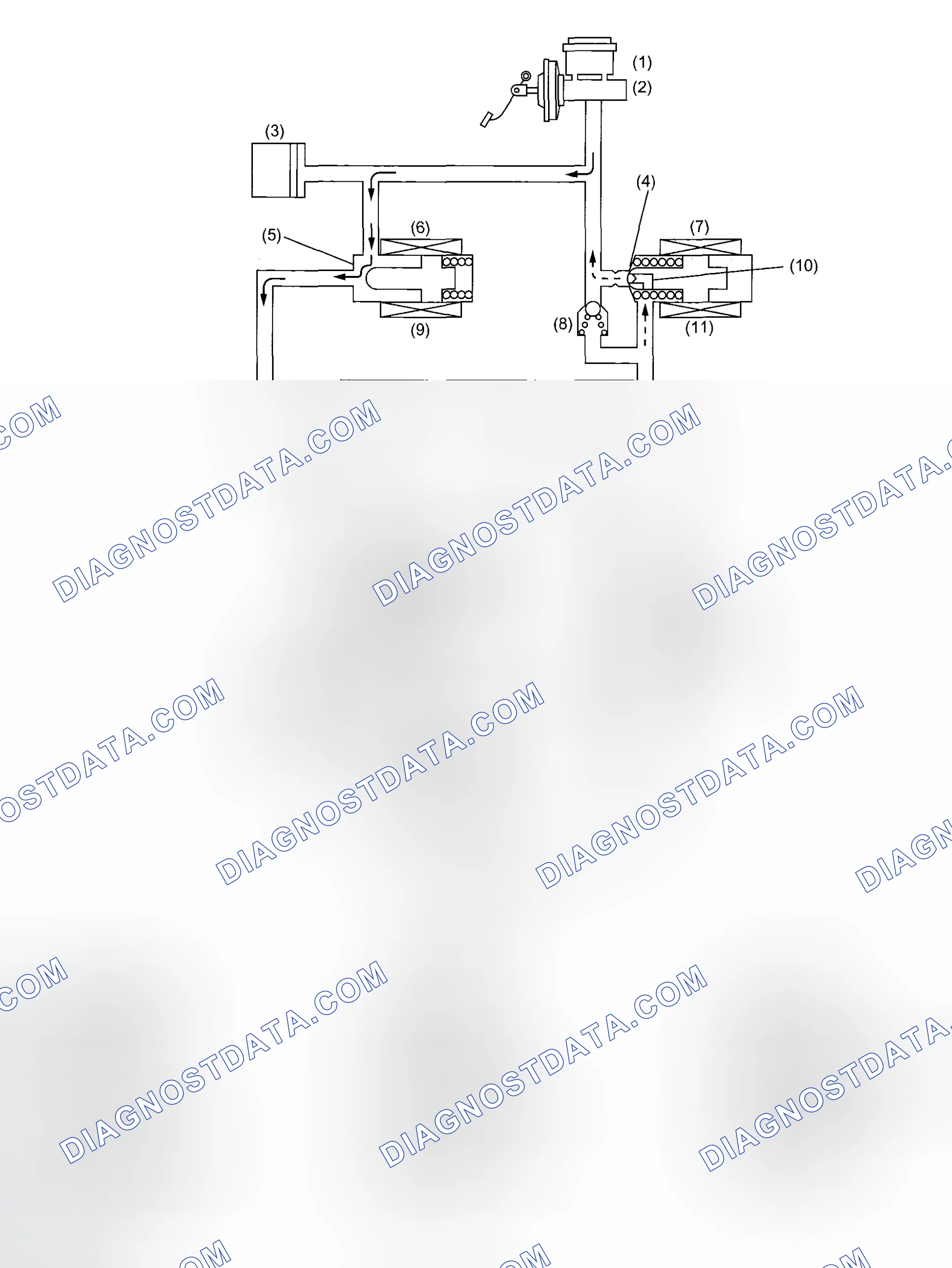 Scheme 12: PRESSURE "HOLD" CONTROL WITH BRAKE PEDAL NOT DEPRESSED