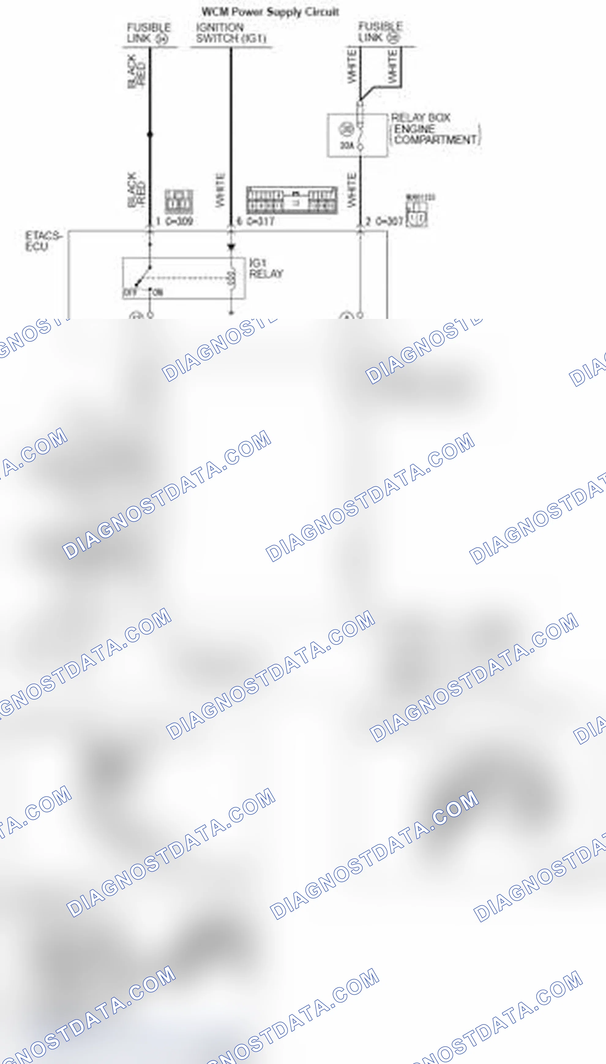 Scheme 14: DTC B2101: IG SW start POS.circuit low; DTC B2102: IG SW start POS.circuit high