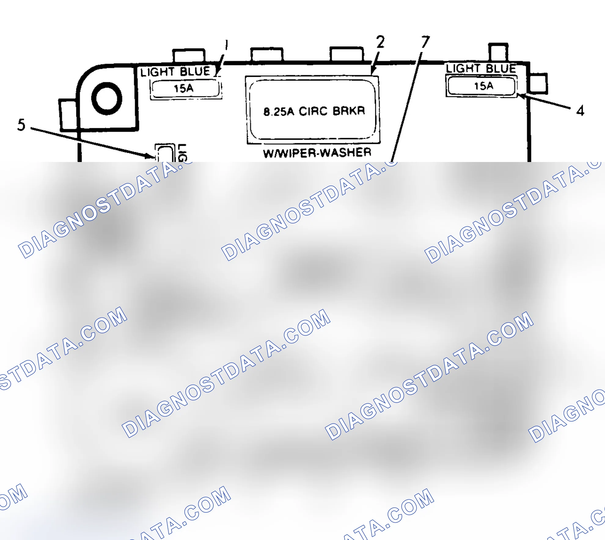 Scheme 3: FUSE PANEL IDENTIFICATION (1992 FORD & MERCURY)