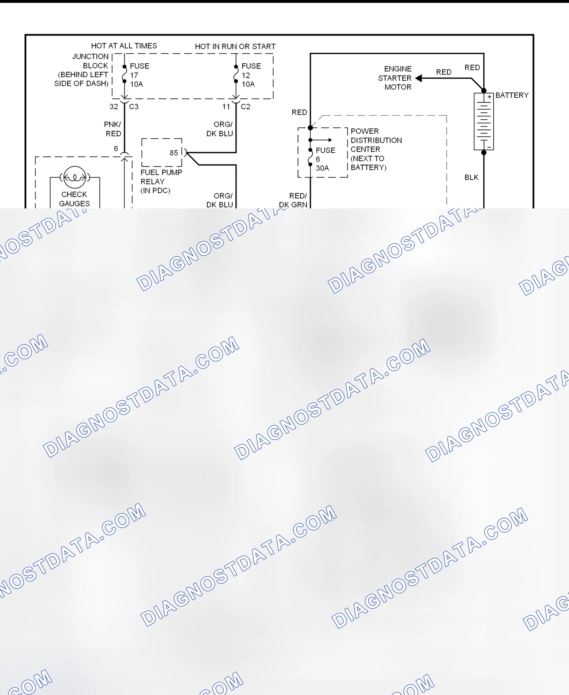Scheme 2: Charging System Wiring Diagram (Grand Cherokee)