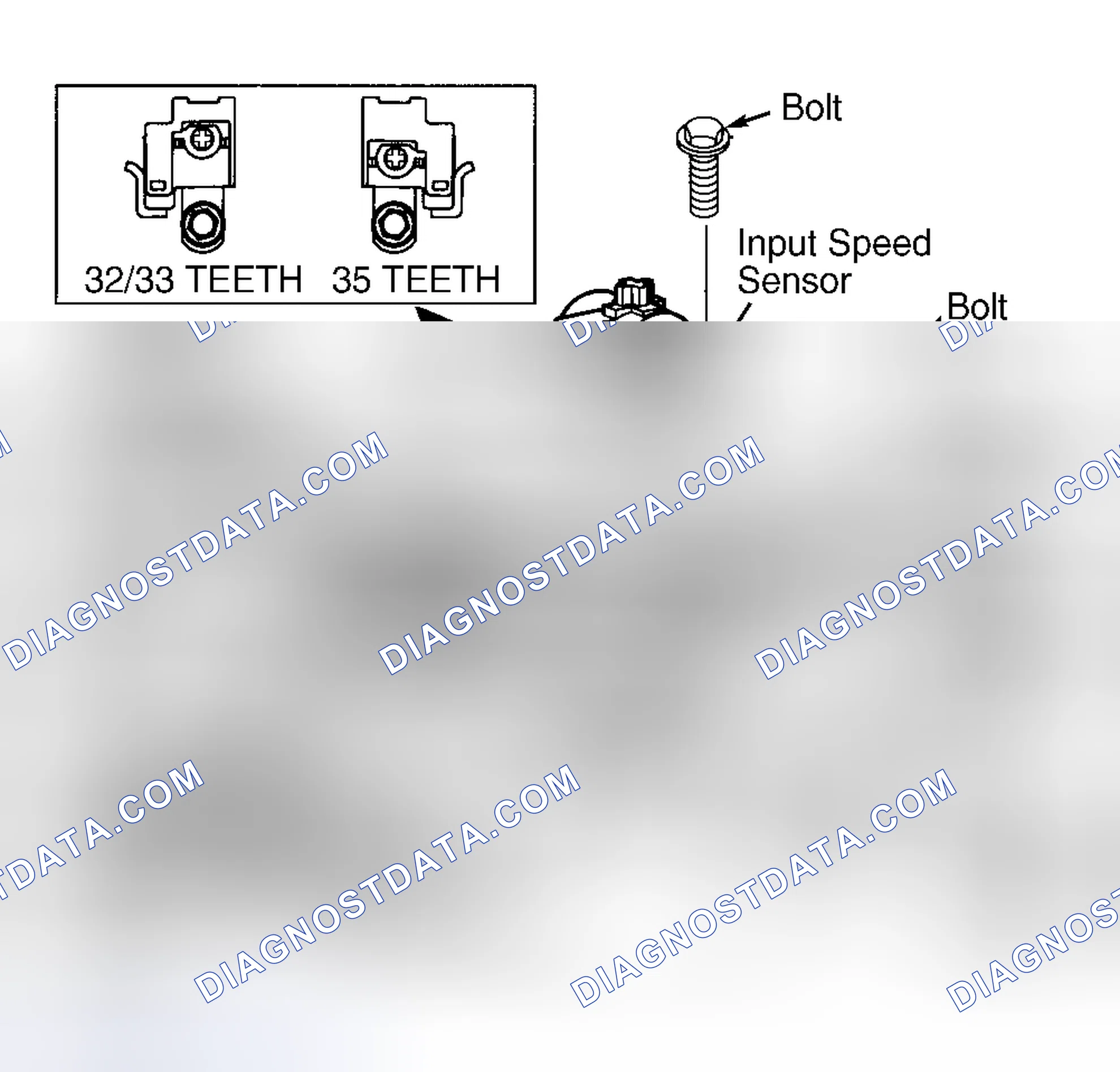Scheme 35: INPUT SPEED SENSOR & WIRING HARNESS