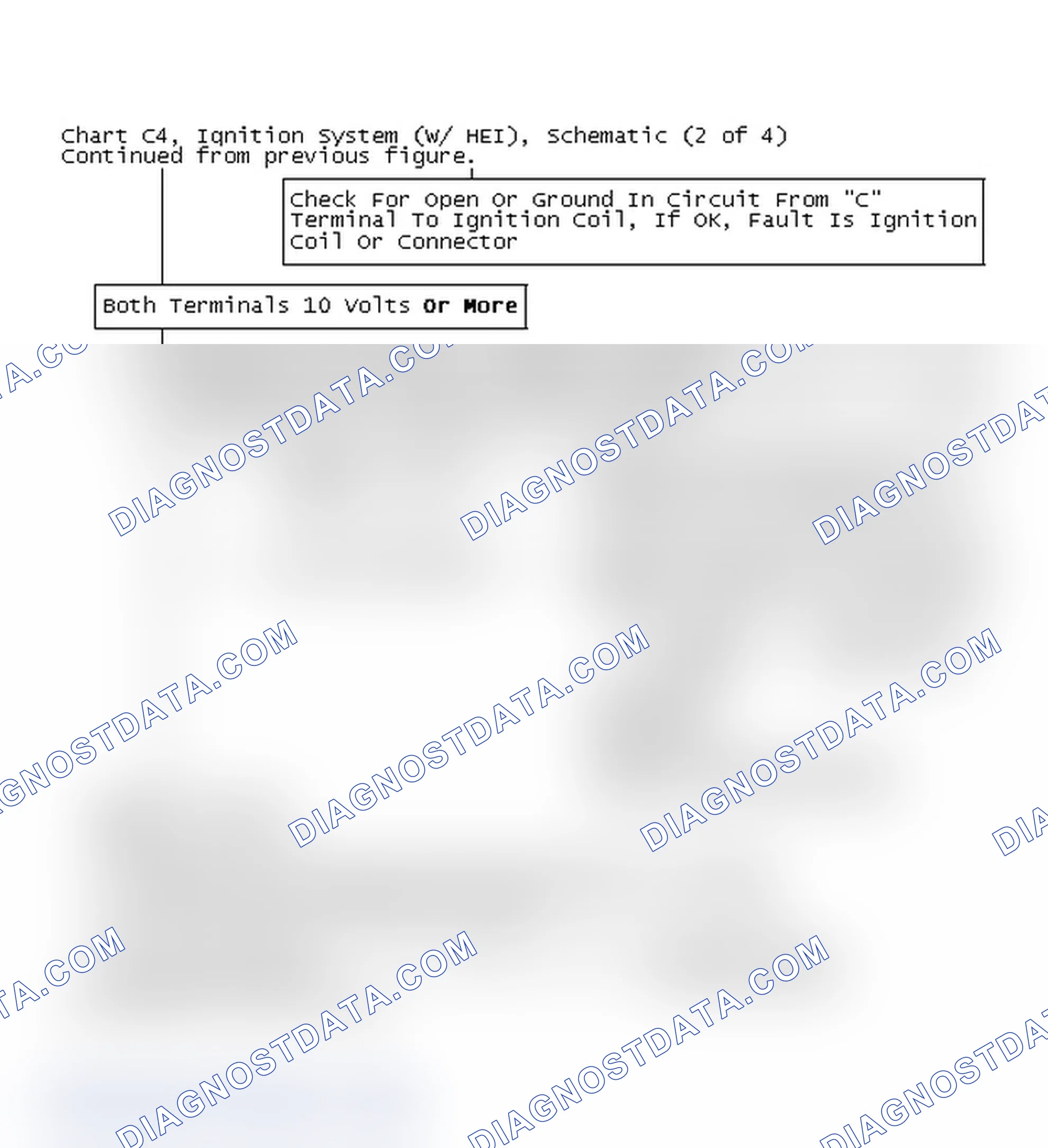 Scheme 229: Chart C4, Ignition System (W/ HEI) (2 of 4)