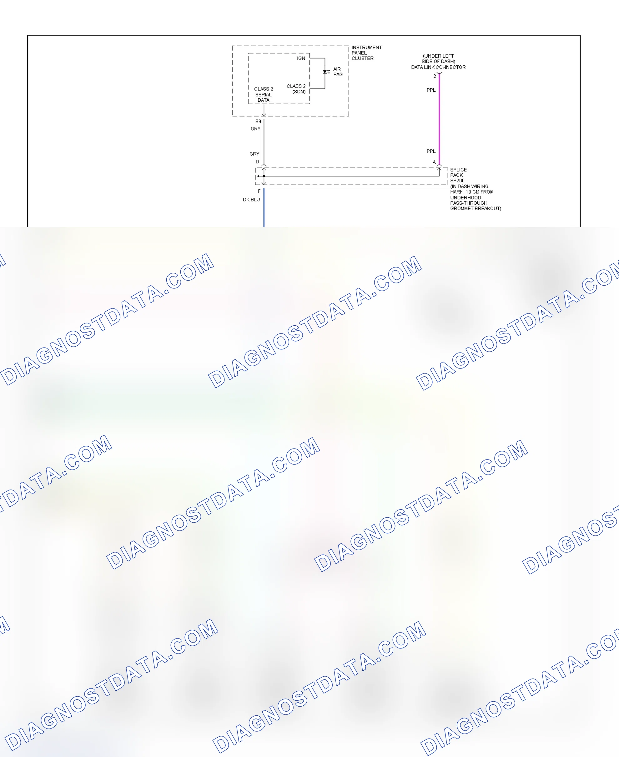 Scheme 103: Air Bag System Wiring Diagram (Express, Savana-1 Of 2)