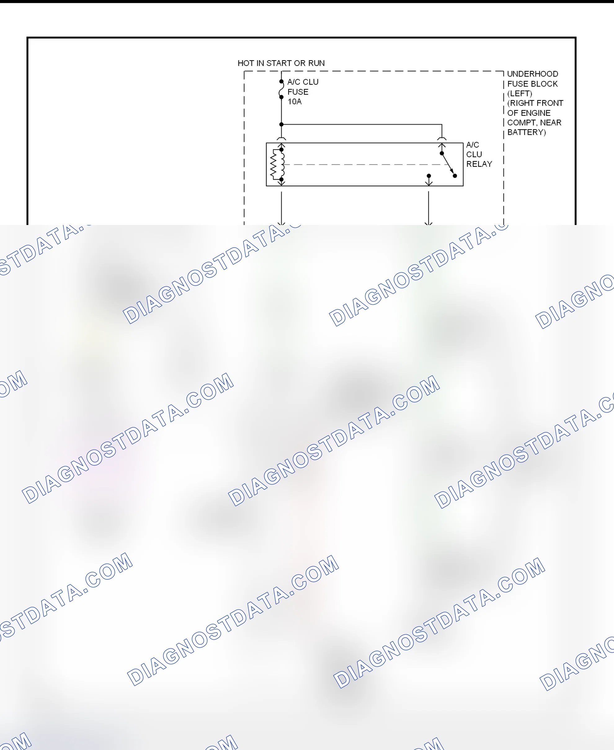 Scheme 69: A/C Compressor Clutch Control Circuit Wiring Diagram (2000-01 Park Avenue)
