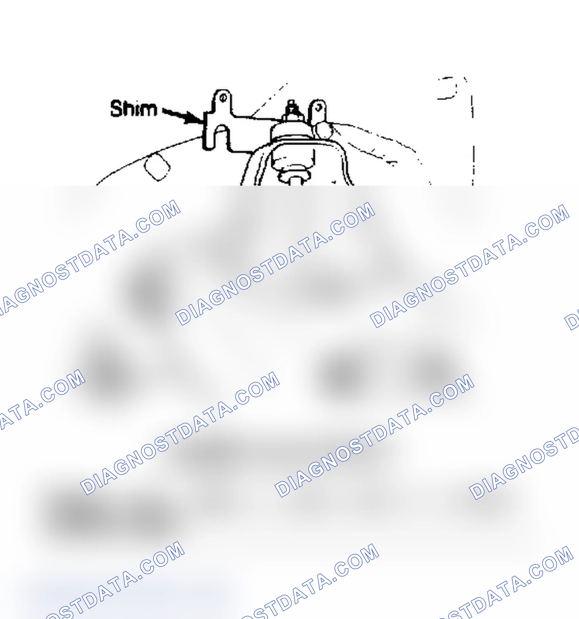 Scheme 2: Camber adjustment. Rotate pivot shaft or add shims to adjust camber angle.