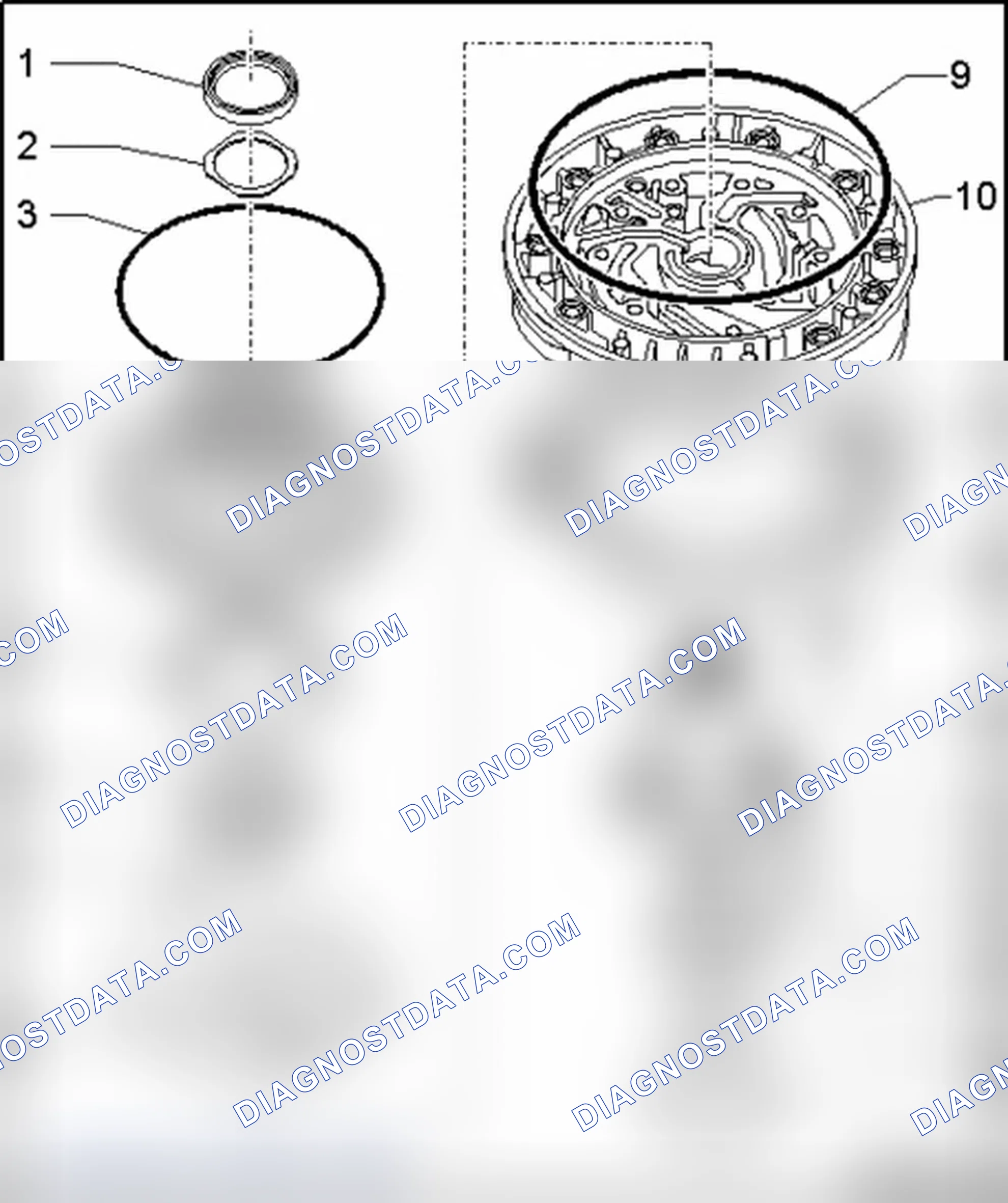 Scheme 1194: ATF pump, component overview