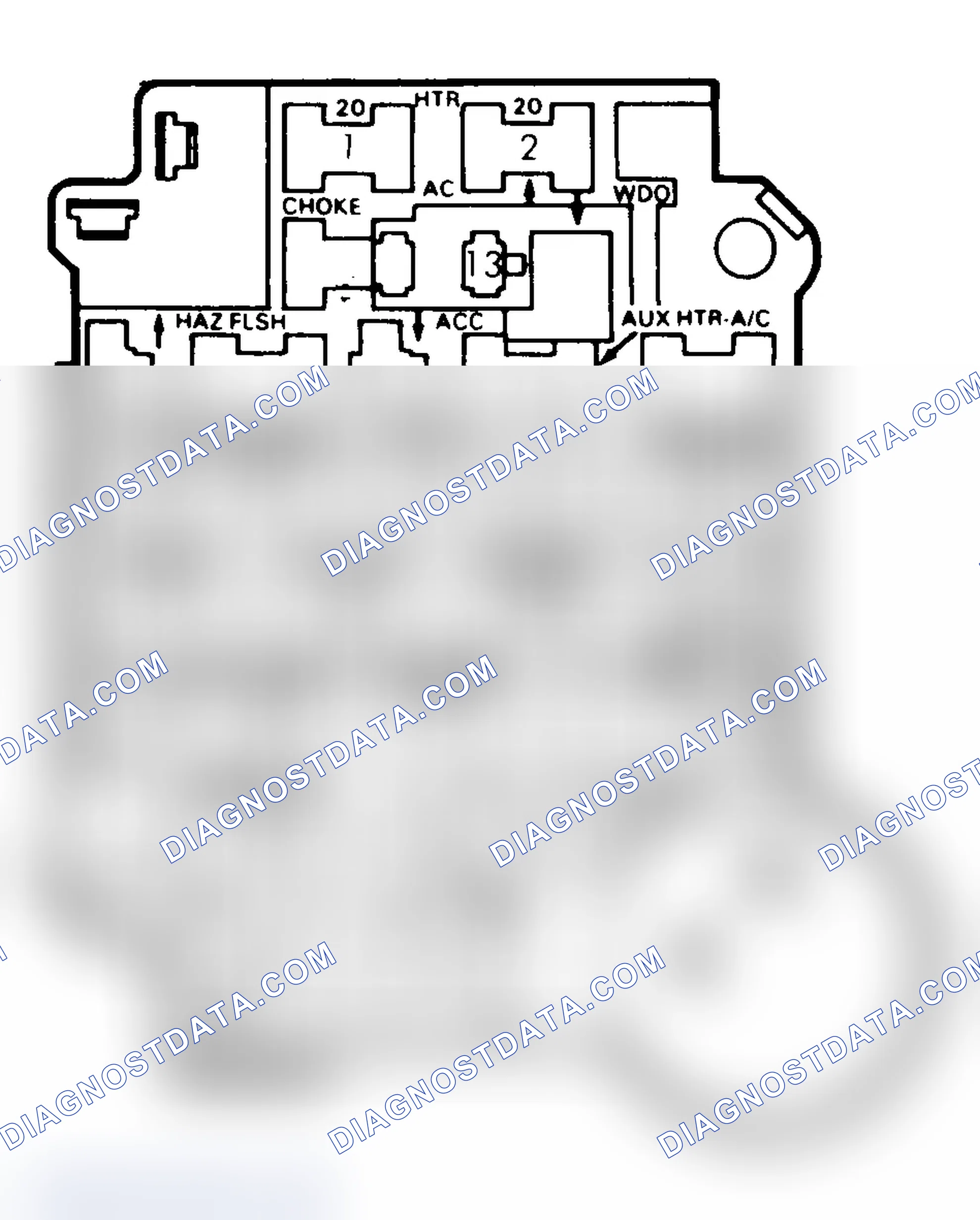 Scheme 25: FUSE PANEL IDENTIFICATION (1985-87)