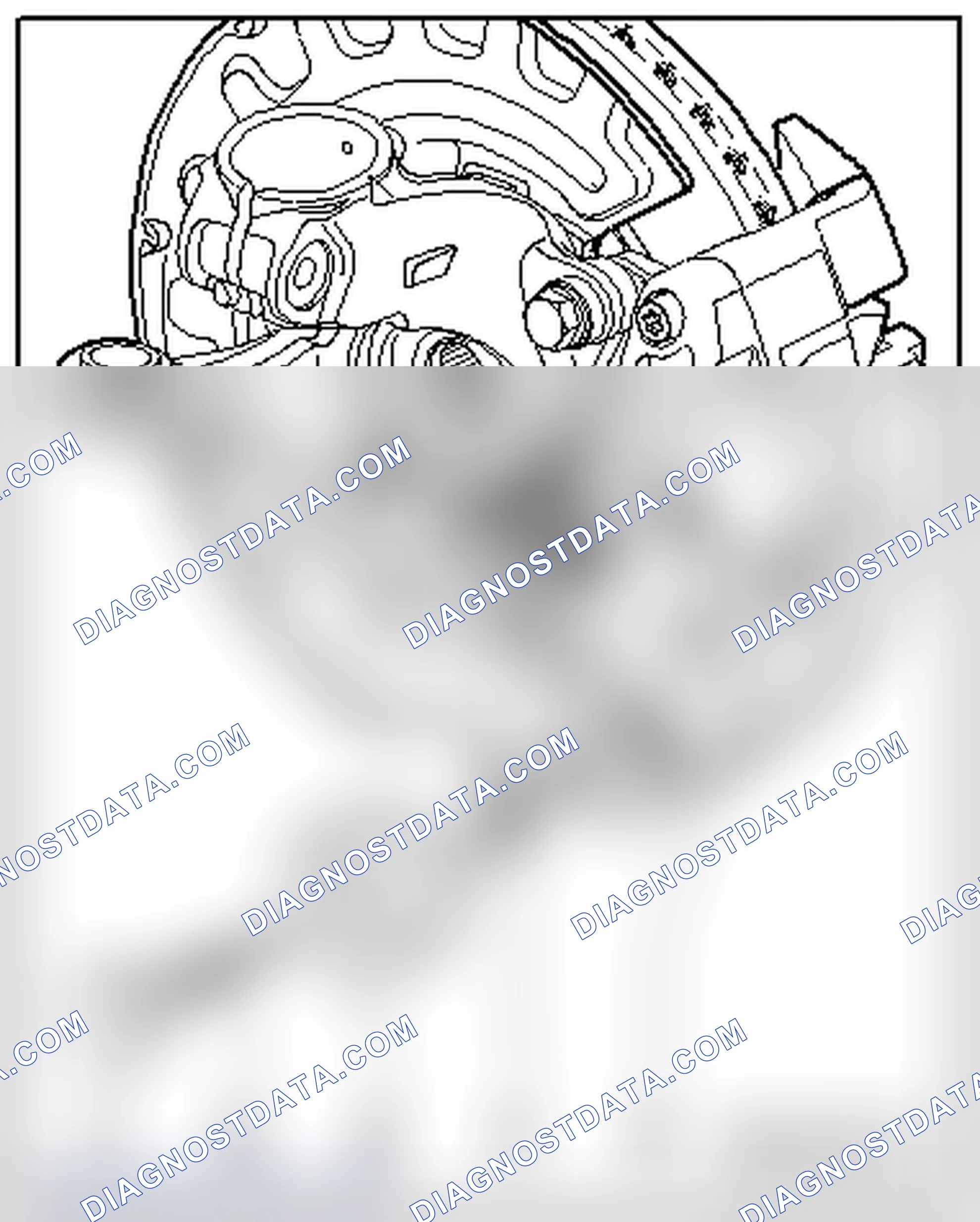Scheme 5: DAMPER ON FRONT BRAKE CALIPER ASSEMBLY OVERVIEW