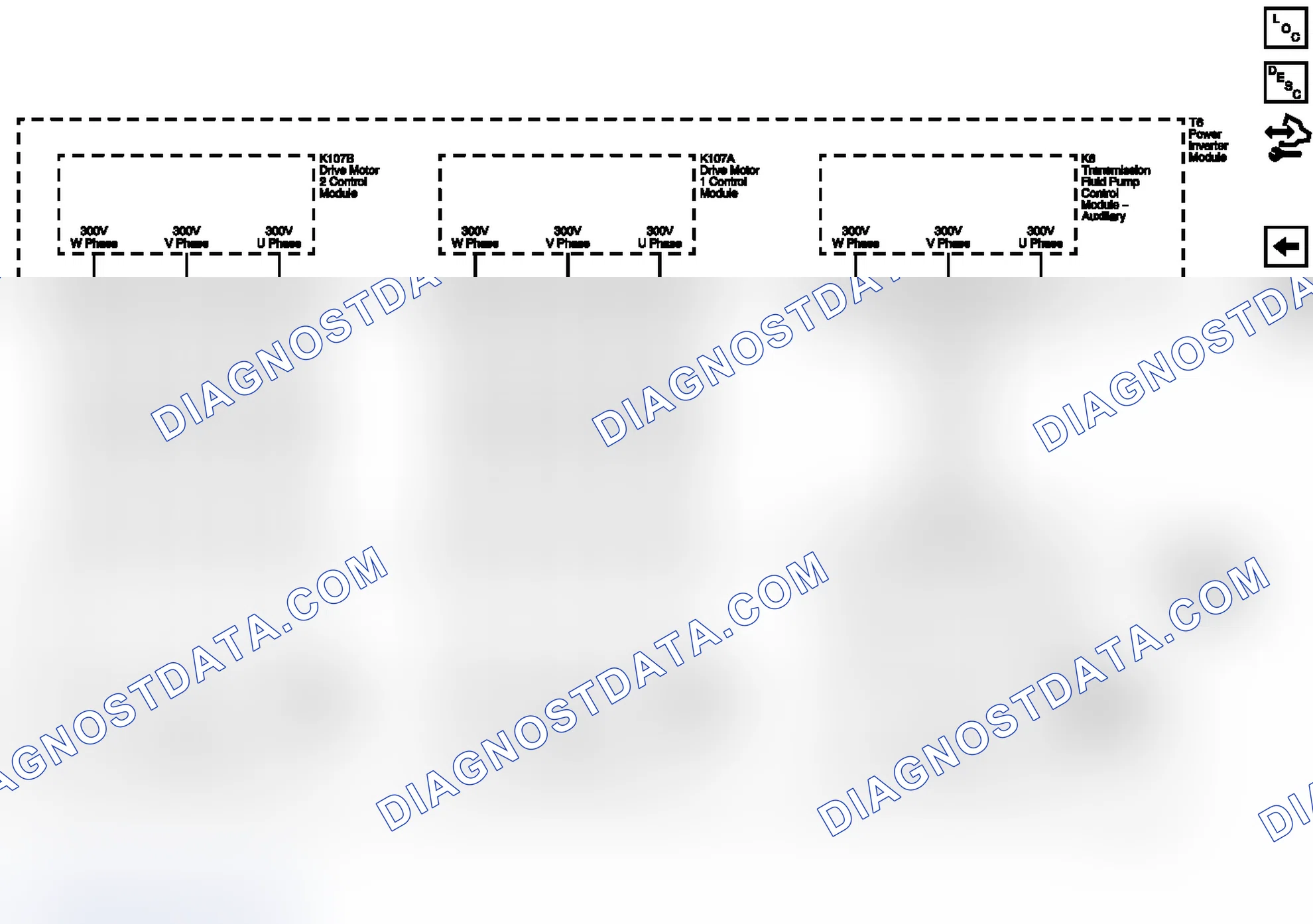 Scheme 98: Drive Motors and Transmission Fluid Pump Controls Wiring Schematics