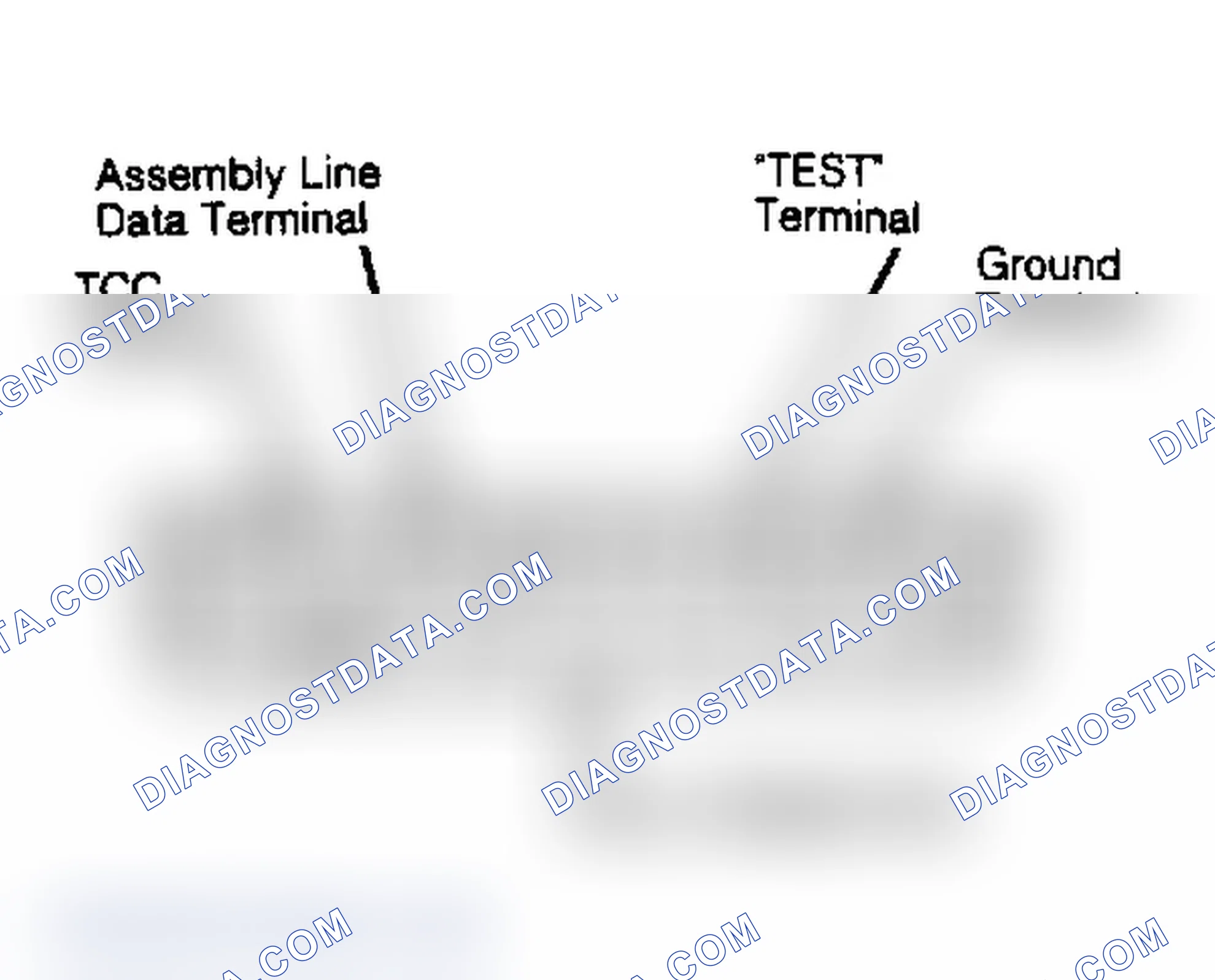 Scheme 234: ALCL Connector Identification. ALCL is located under left side of dash on pickup models and under driver's seat on van models.