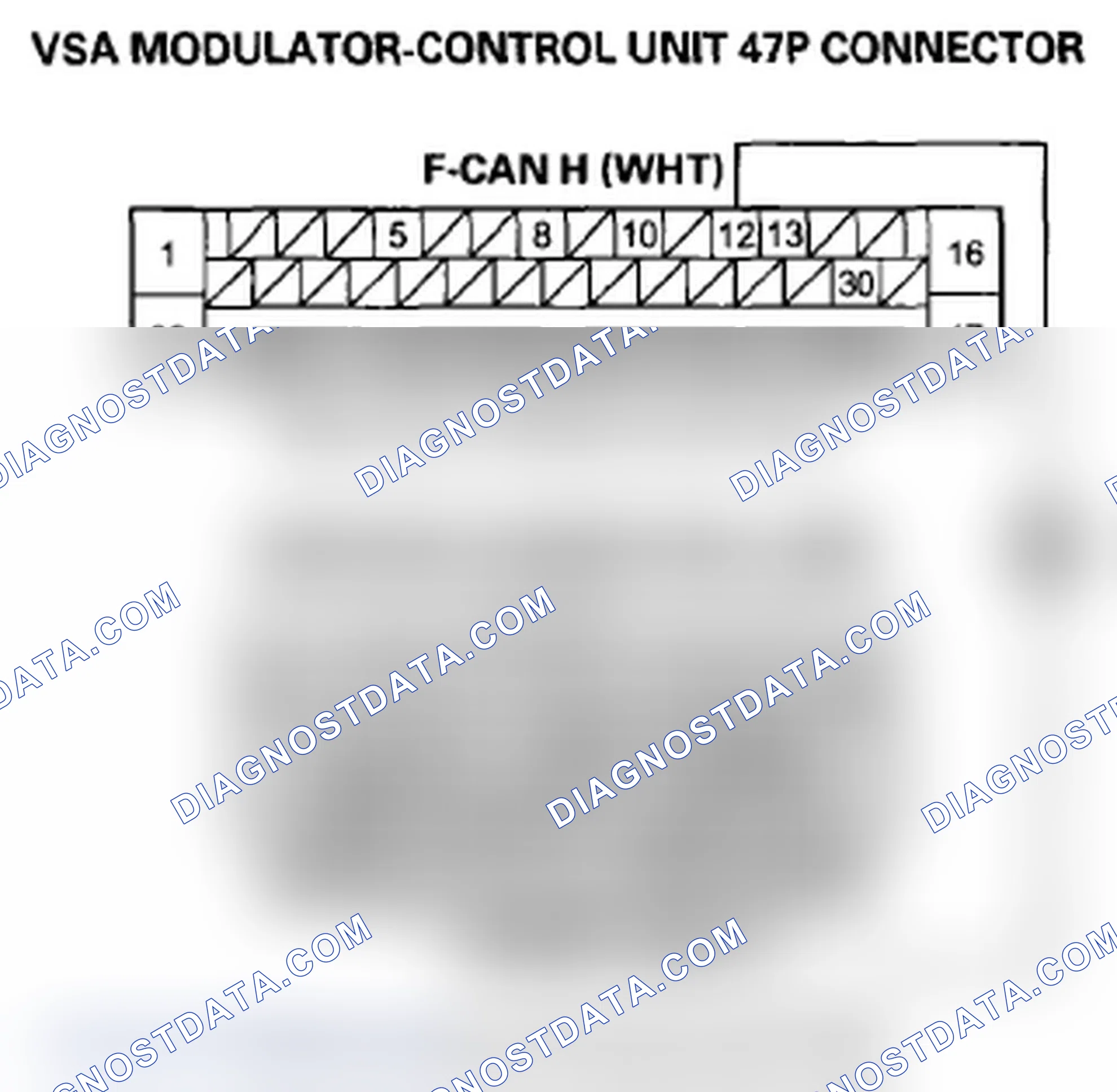 Scheme 193: DTC U0122: F-CAN Malfunction (ECM/PCM-VSA Modulator-Control Unit)