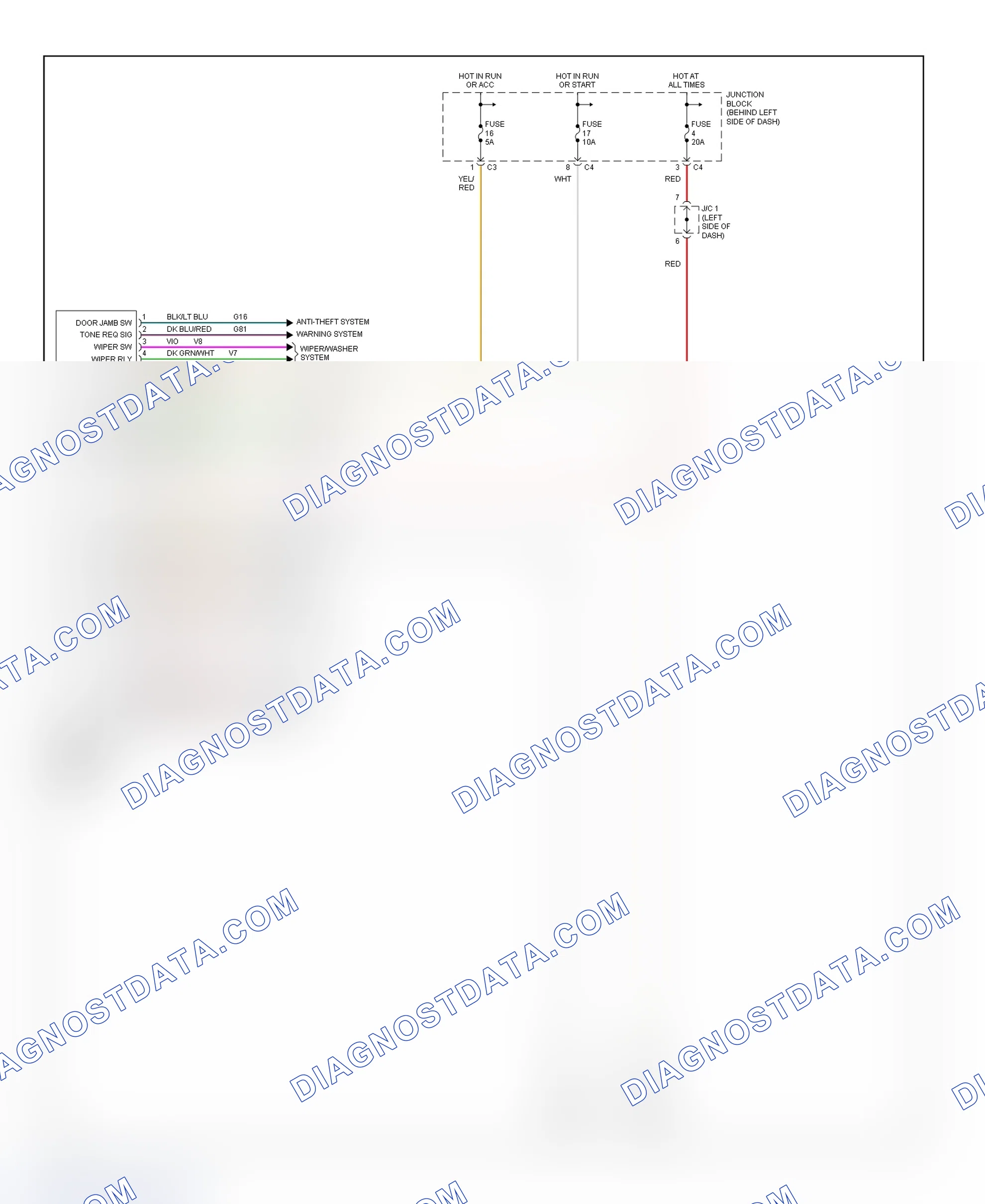 Scheme 82: BCM Wiring Diagram (Ram Van & Ram Wagon)