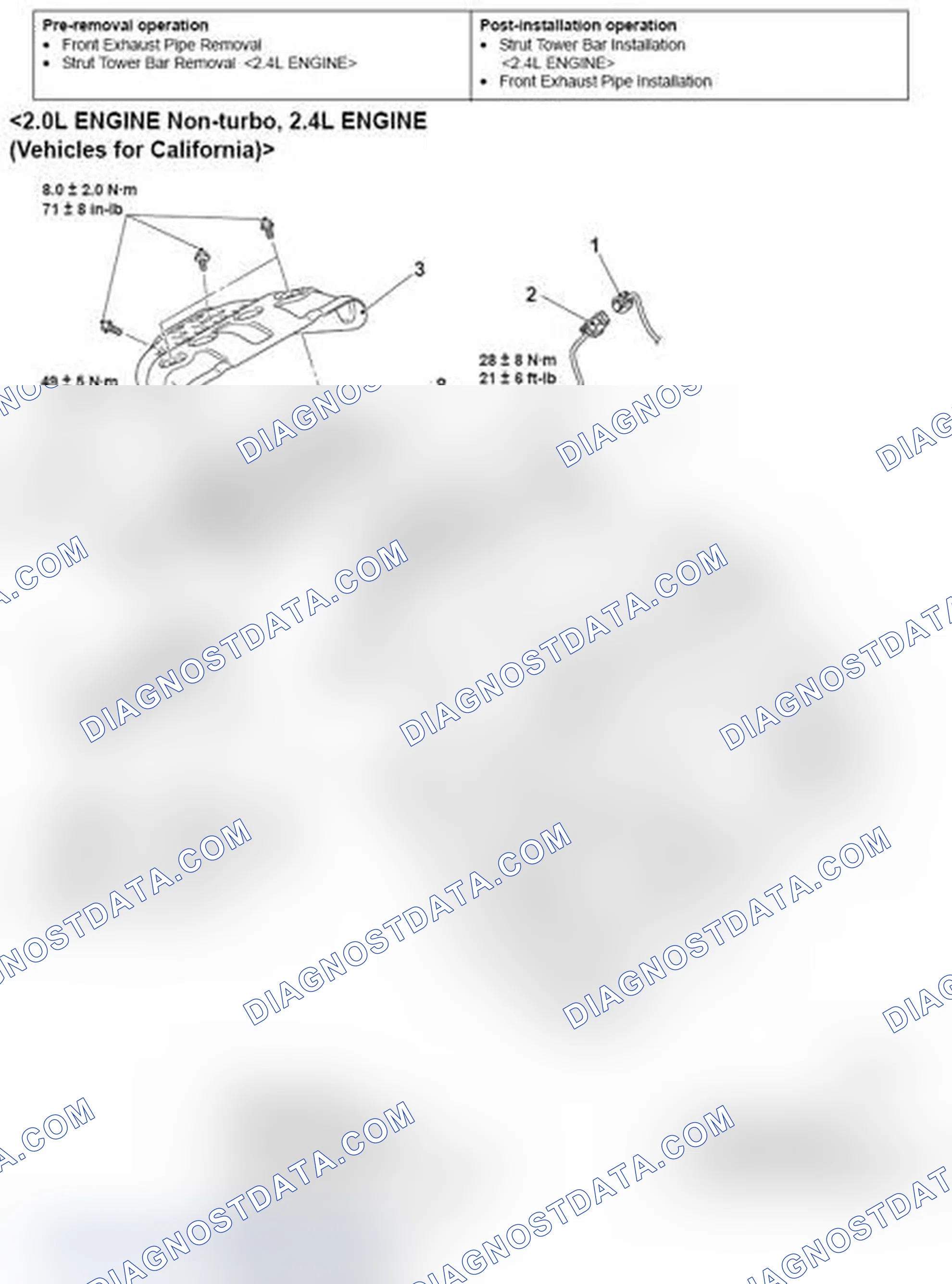 Scheme 20: < 2.0L Engine Non-Turbo, 2.4L Engine (Vehicles for California) >