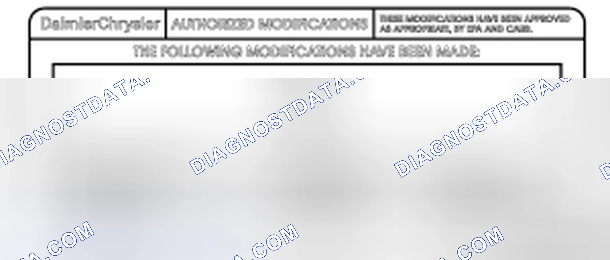 Scheme 579: SECTION 3 - AUTHORIZED MODIFICATION LABEL