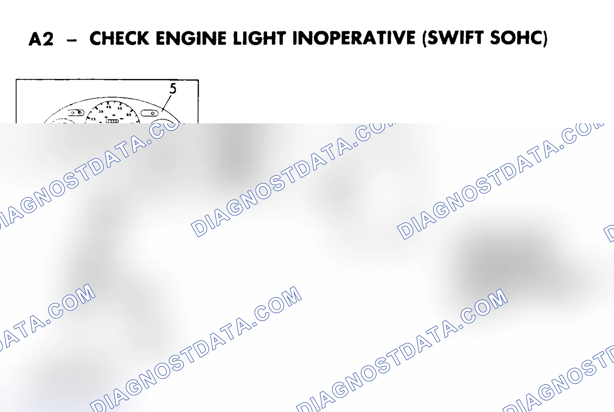 Scheme 46: CHART A2 - CHECK ENGINE LIGHT INOPERATIVE