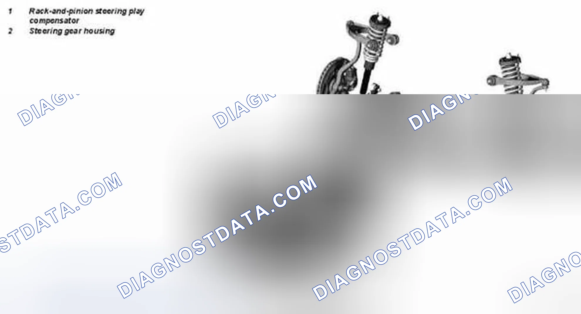 Scheme 11: Identifying Rack-And-Pinion Steering Play Compensator Location