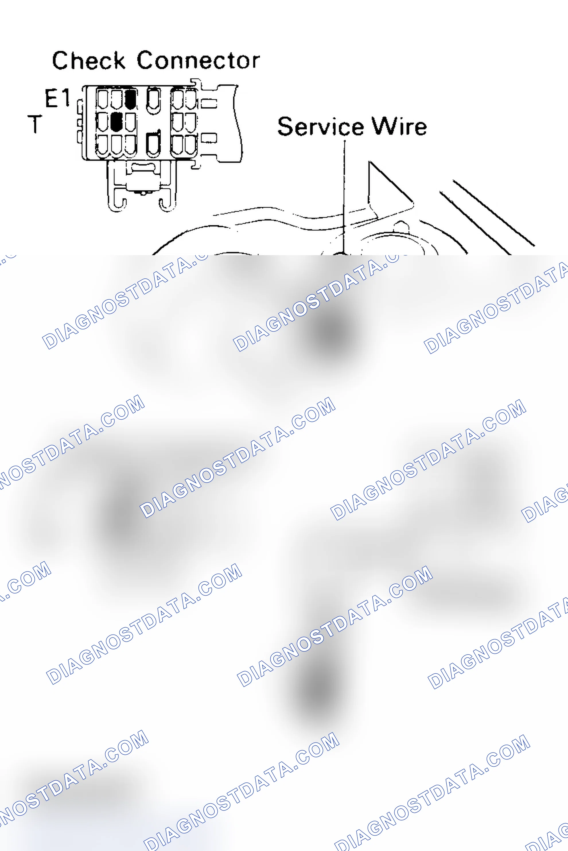 Scheme 91: No. 6 Test, Codes 25 & 26, Connectors E1 & T and E1, T & VF Test (4WD)