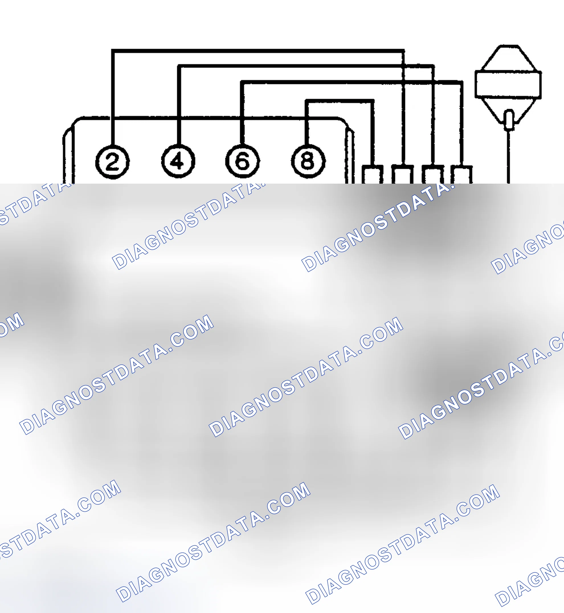 Scheme 5: Firing Order, Cylinder Identification & Spark Plug Wire Routing (5.0L, 5.7L & 7.4L)