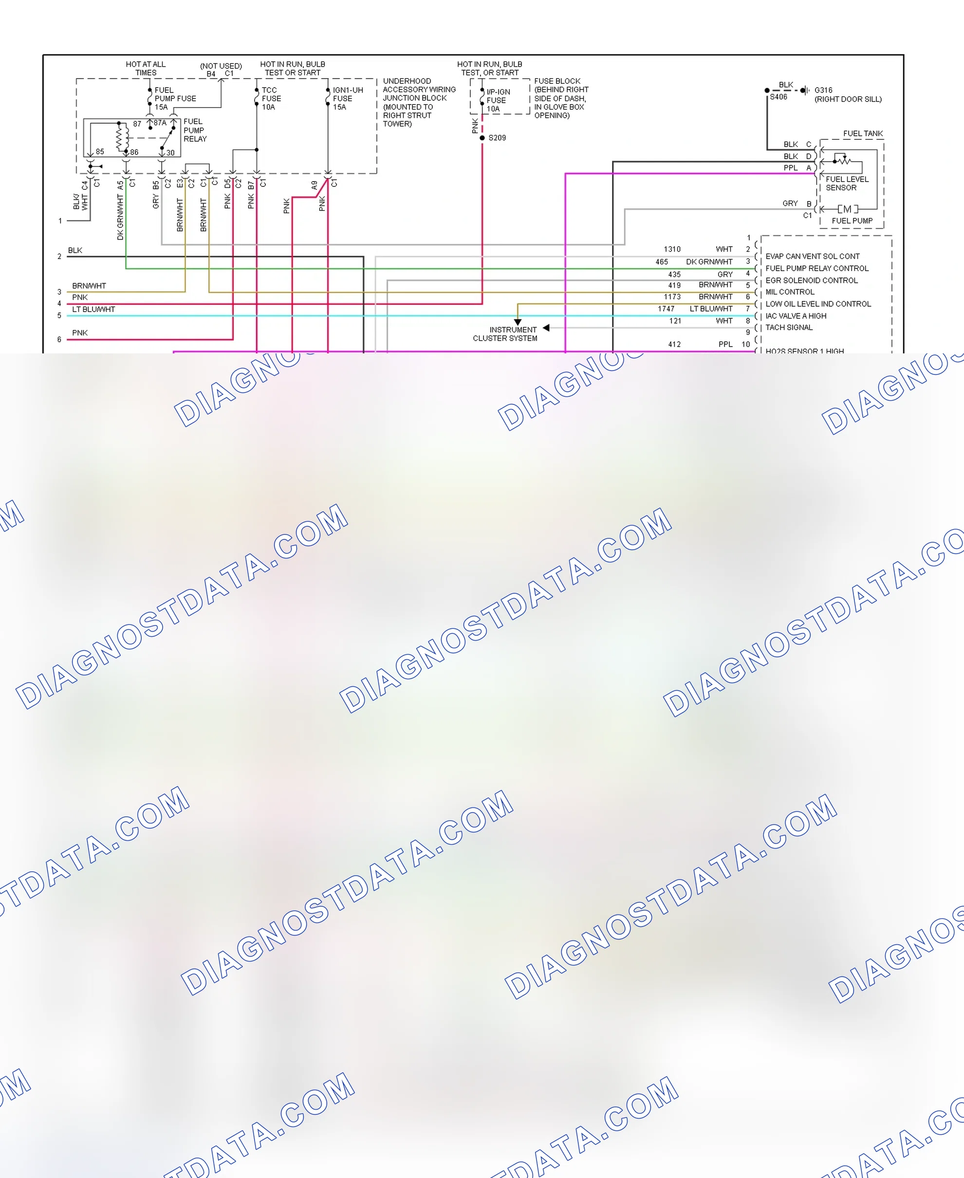 Scheme 113: PCM Wiring Diagram (Grand Prix - 3.1L - 4 Of 4)
