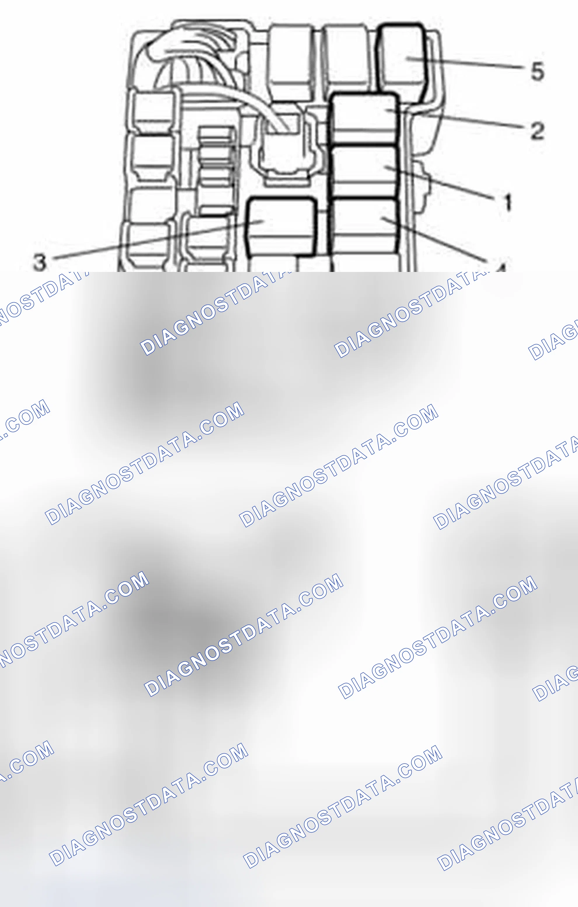 Scheme 14: Main, Fuel Pump, Starting Motor Control, Throttle Actuator Control and Radiator Cooling Fan Relays