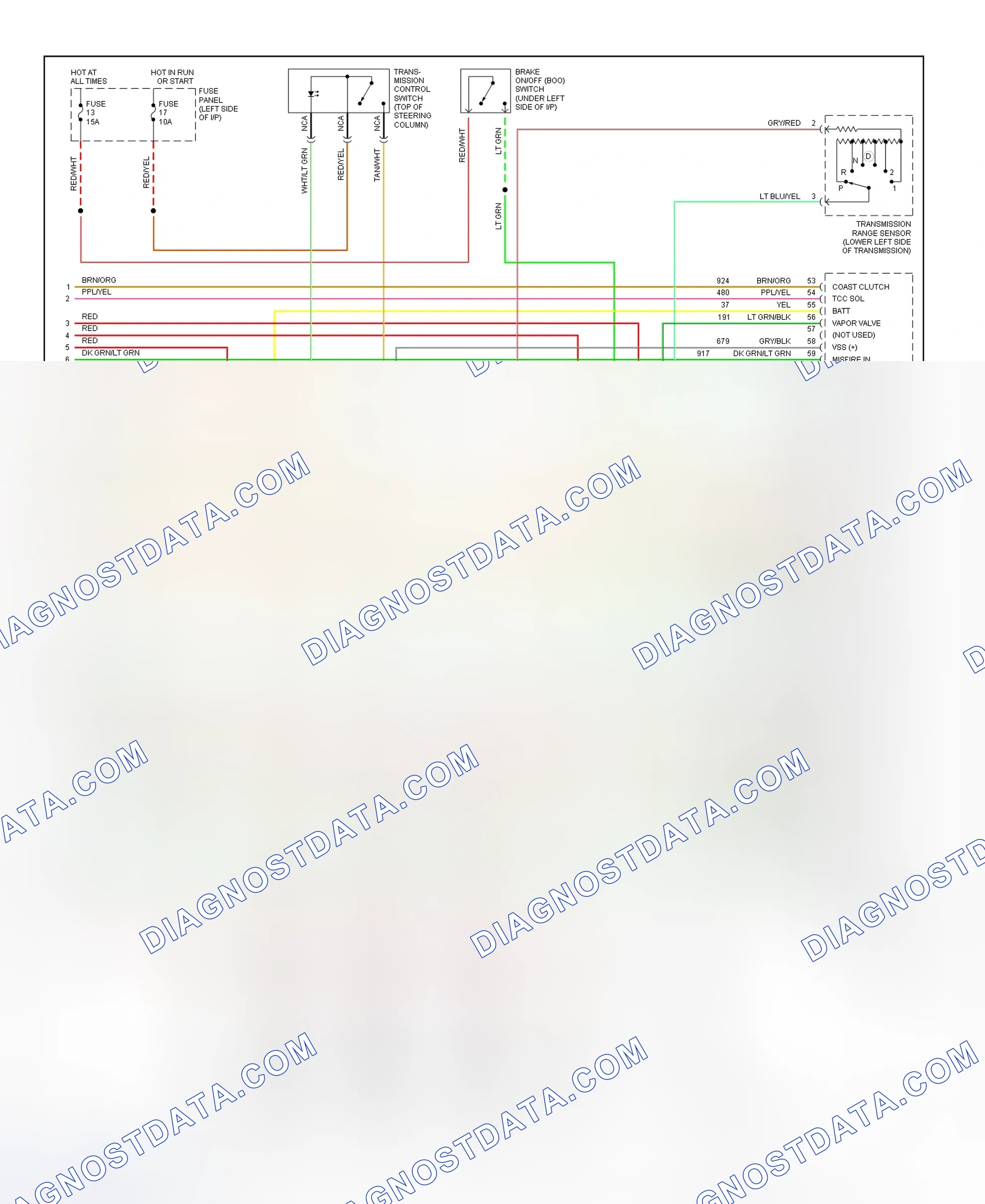 Scheme 205: 5.0L PCM Wiring Diagram (W/E40D - 4 Of 4)