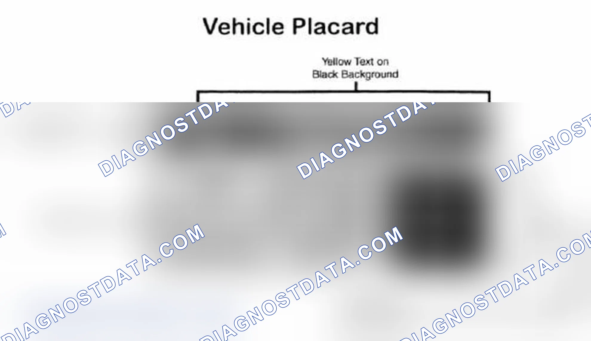 Scheme 28: Vehicle Tire Placard - Typical