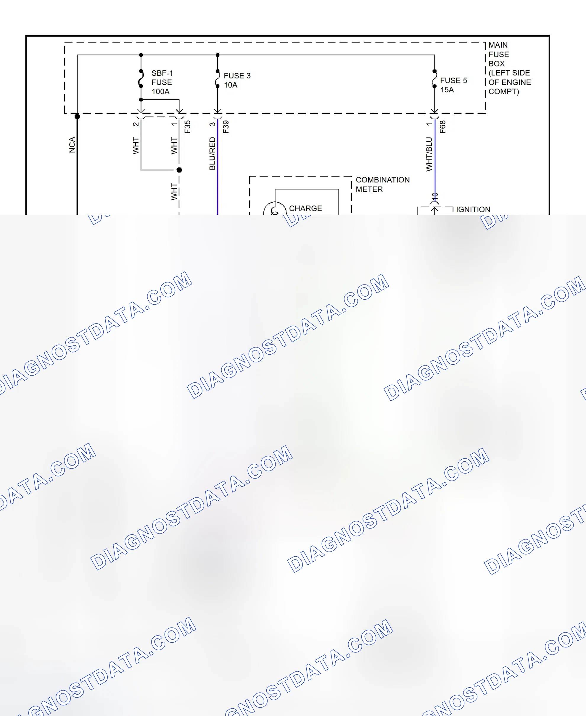 Scheme 1: Charging System Wiring Diagram (Legacy & Outback)