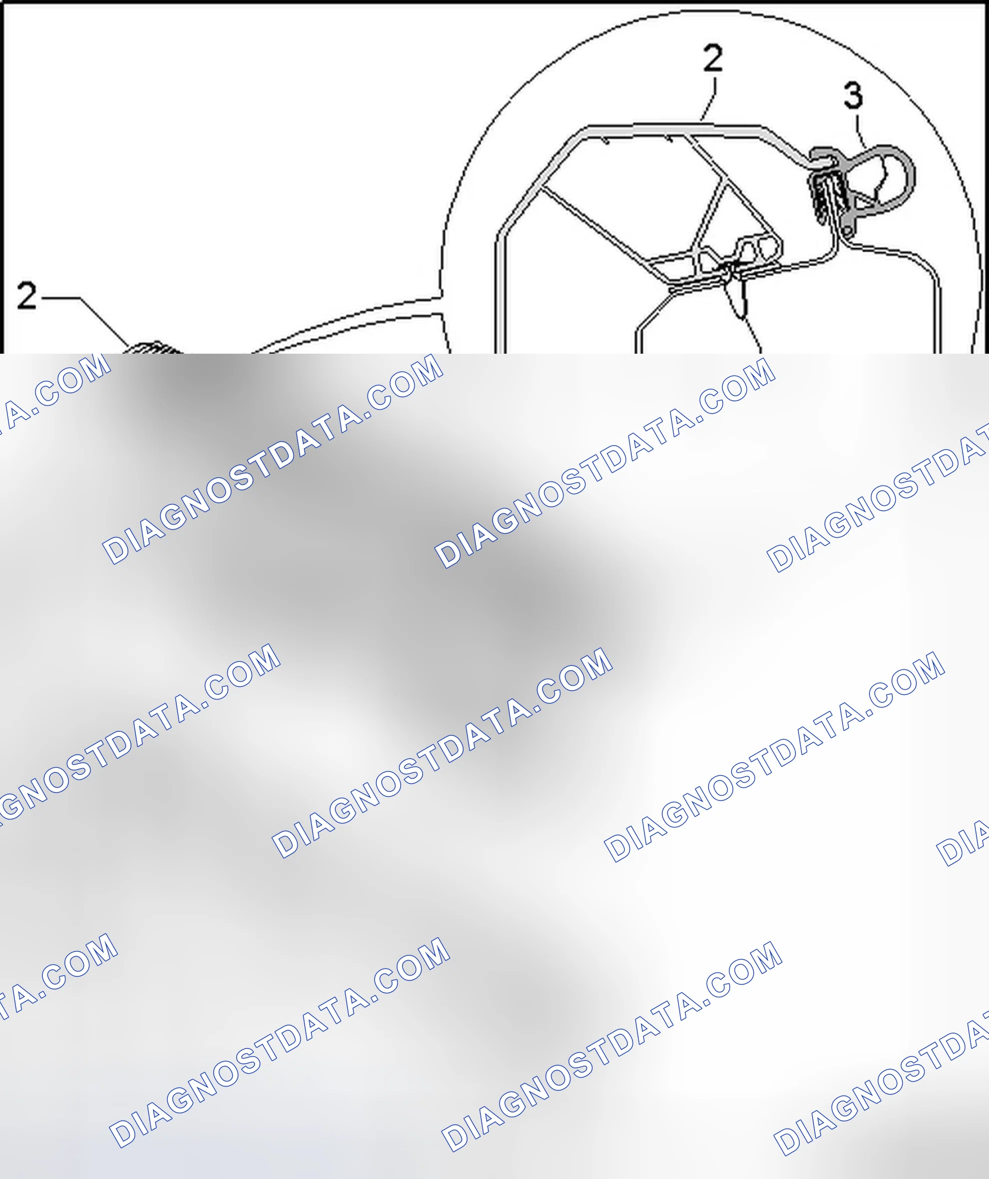 Scheme 19: REAR CROSS PANEL TRIM COMPONENT OVERVIEW, FWD
