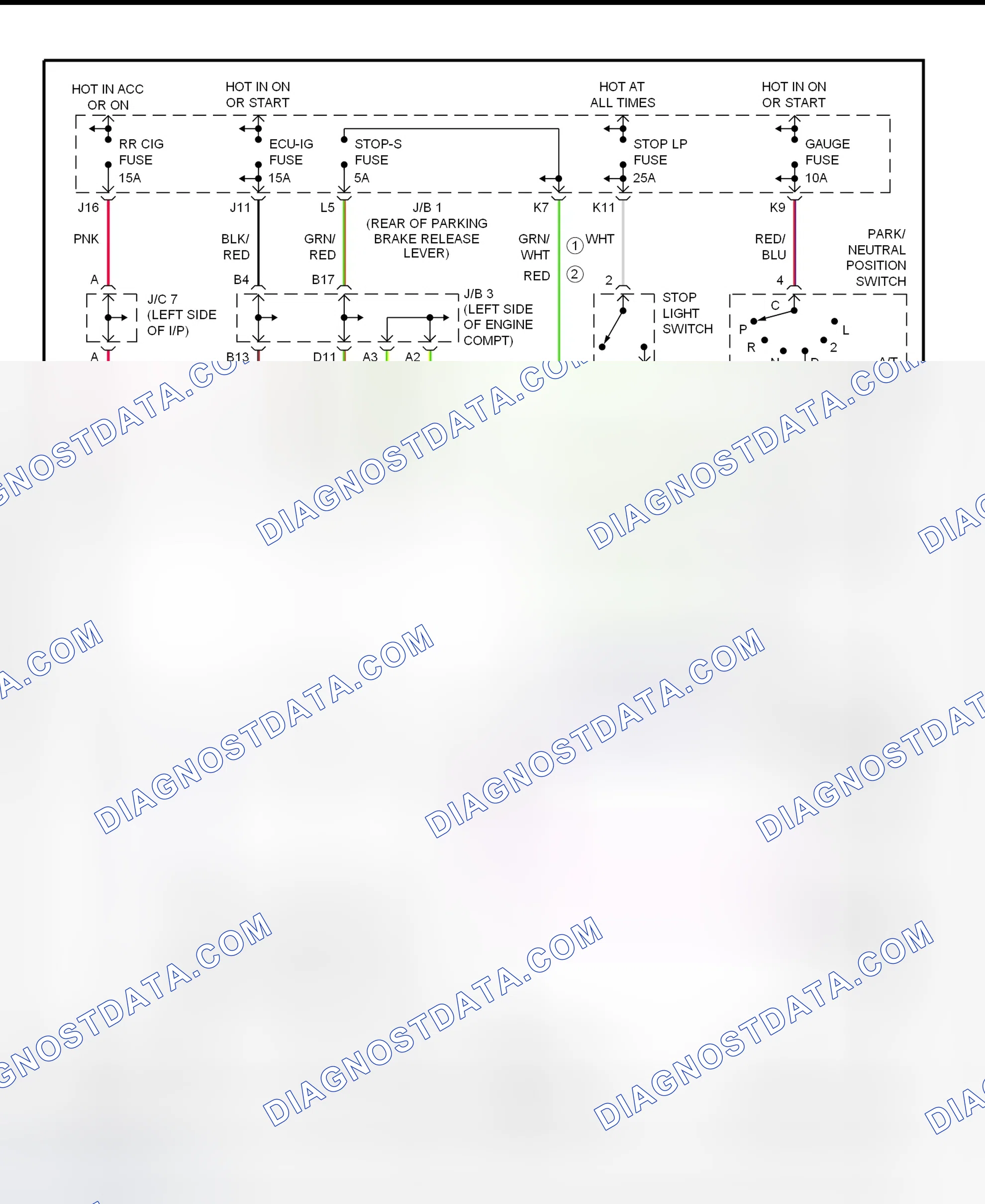 Scheme 7: Shift Interlock System Wiring Diagram (1995-96 LS400)
