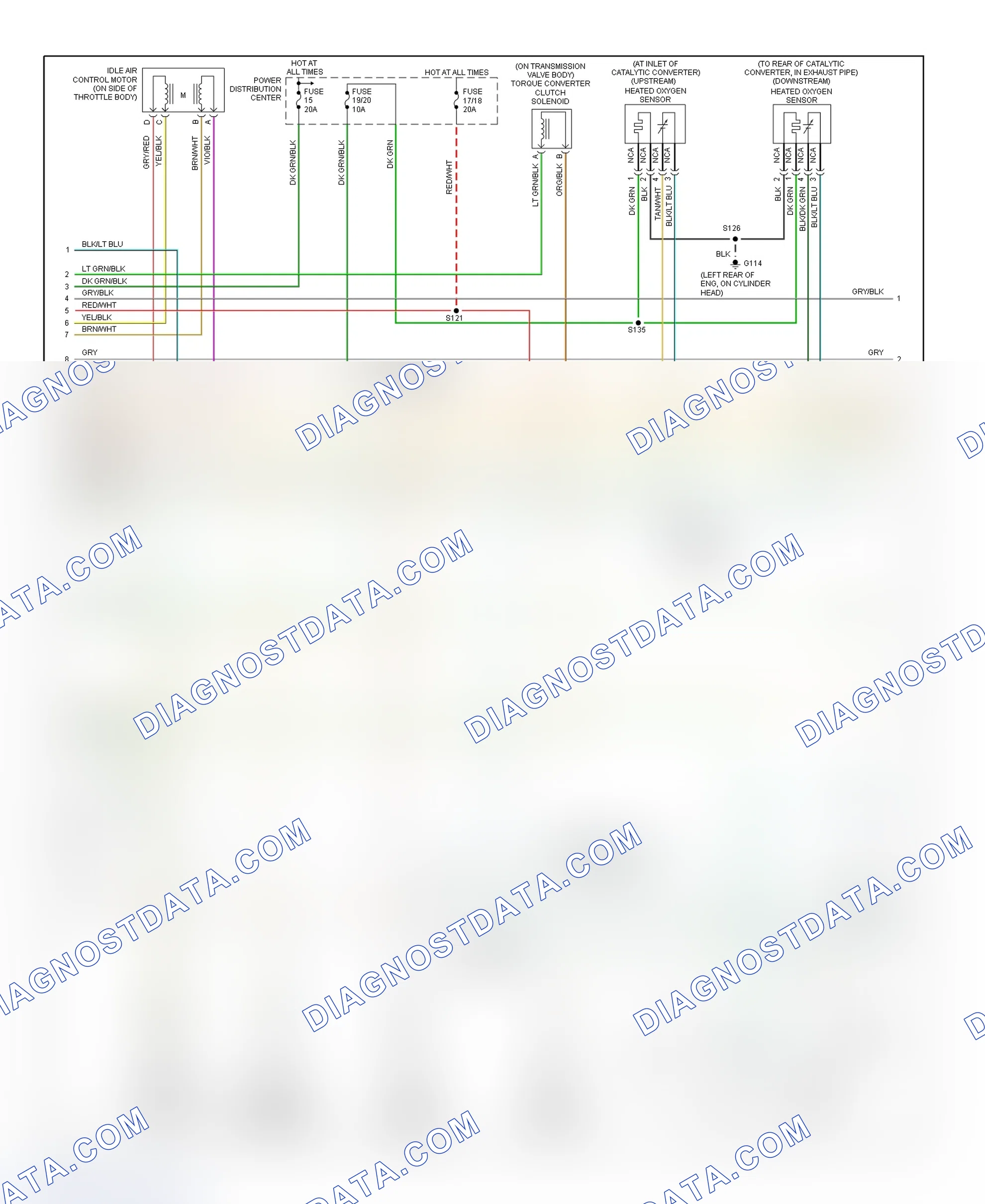 Scheme 53: PCM Wiring Diagram (Ram Van & Ram Wagon - 1500 - 3.9L - 2 Of 3)