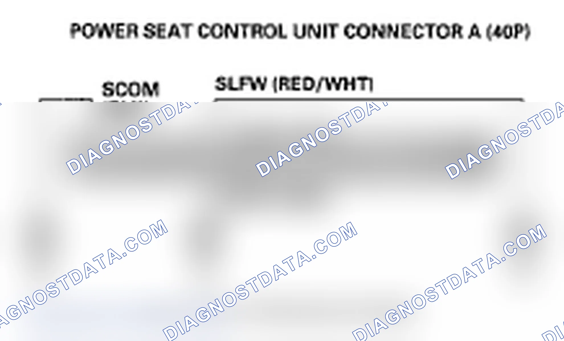 Scheme 69: DTC B1844: Power Seat Slide Switch Circuit Malfunction