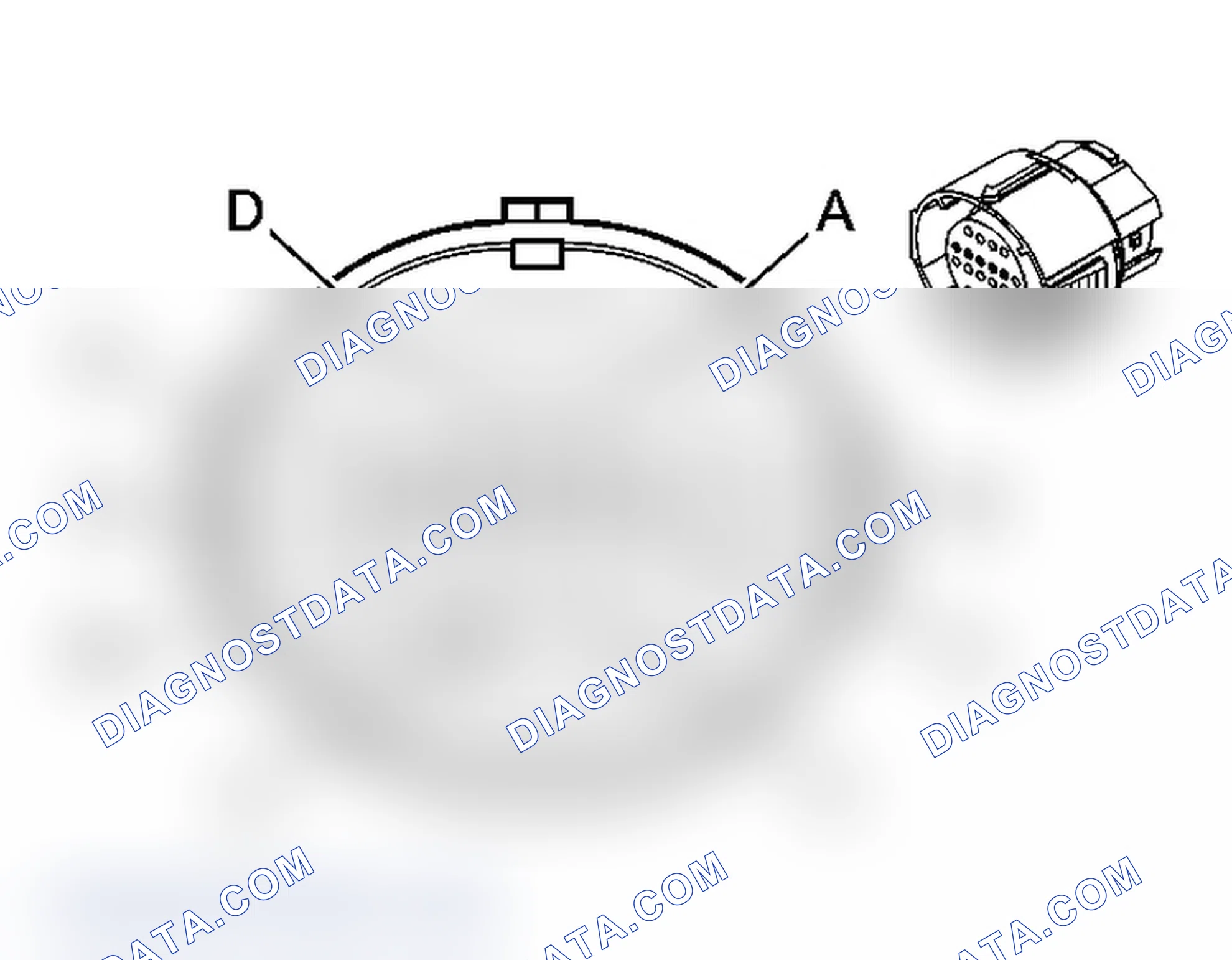 Scheme 247: Automatic Transmission Inline 20-Way Connector End View