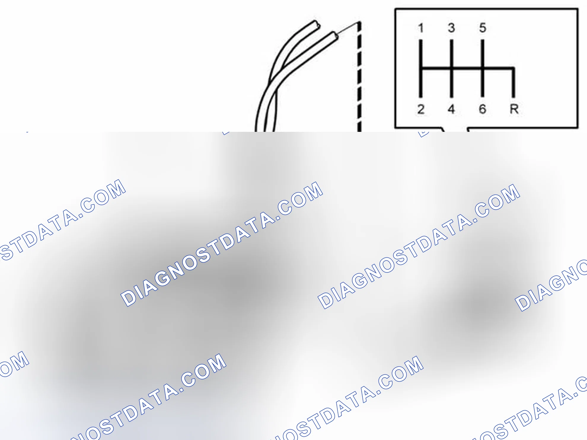 Scheme 252: GEAR SELECTOR ASSEMBLY AND MECHANICAL TRANSMISSION CABLES
