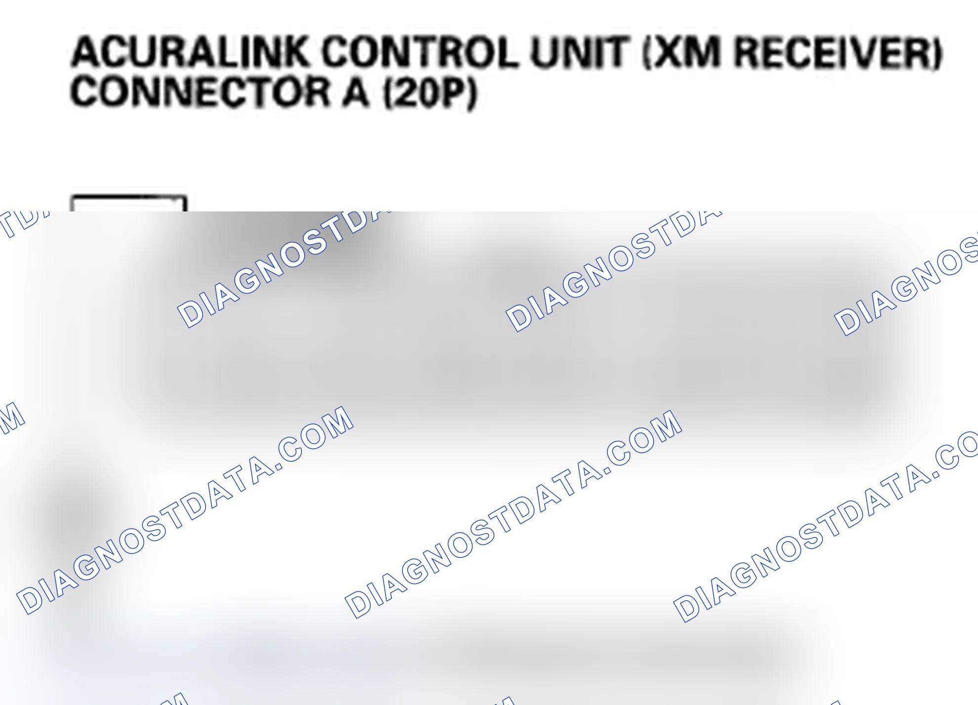 Scheme 89: XM radio preset memory is lost (with AcuraLink)