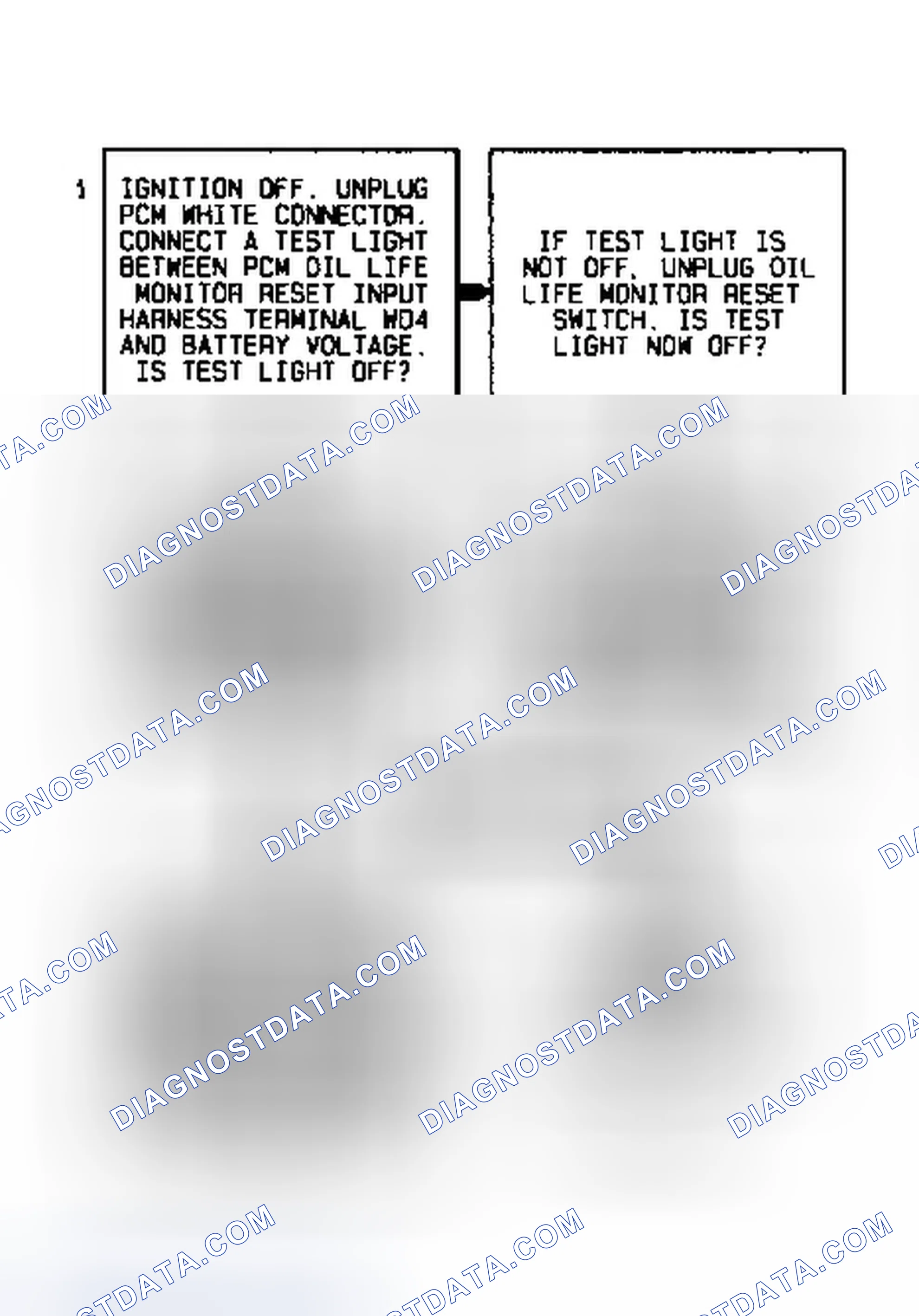 Scheme 57: Code P1619 Diagnostic Flow Chart (3.8L) Engine Oil Life Monitor Reset Circuit