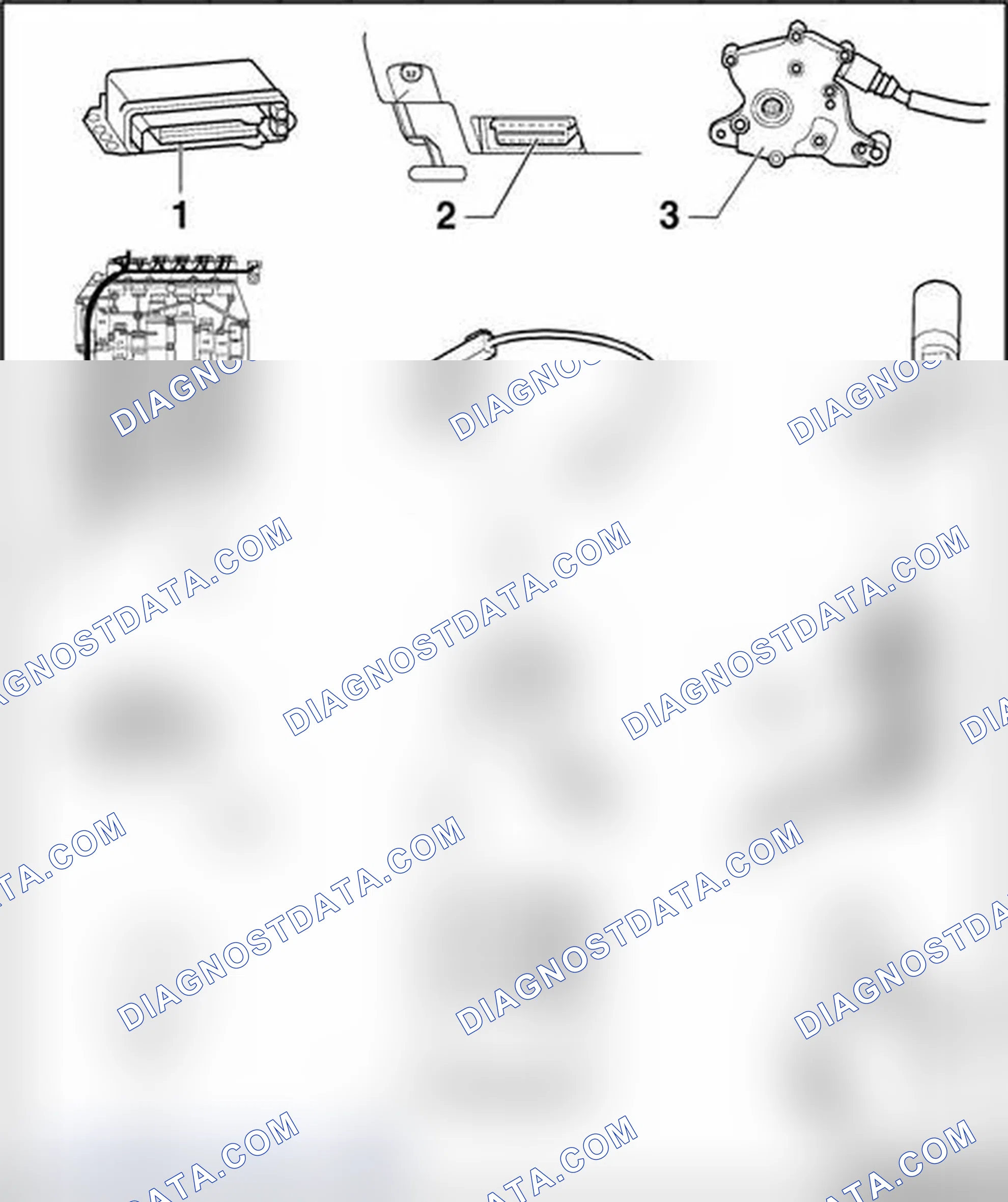 Scheme 852: Electrical/electronic components and installed locations