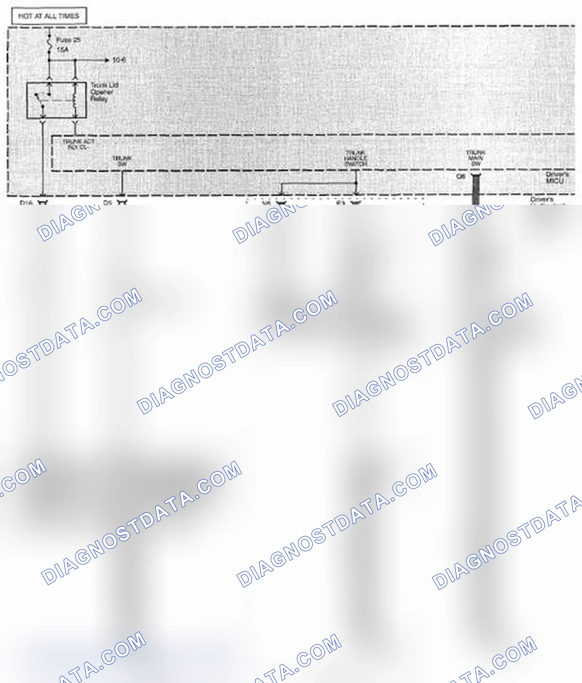 Scheme 396: Trunk Lid Opener Circuit Diagram (Page 134)