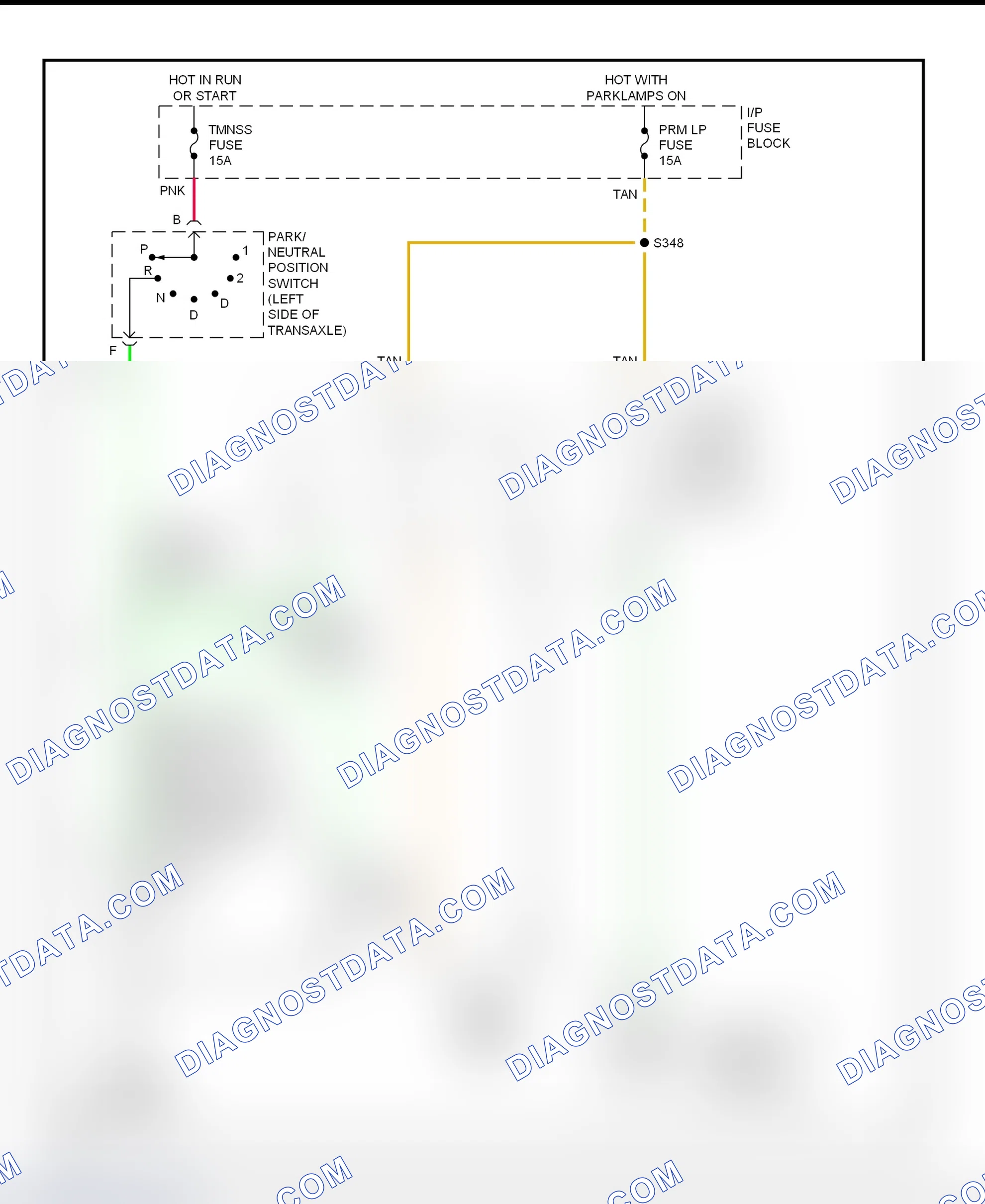 Scheme 46: Back-Up Lights Wiring Diagram (Aurora & Riviera)