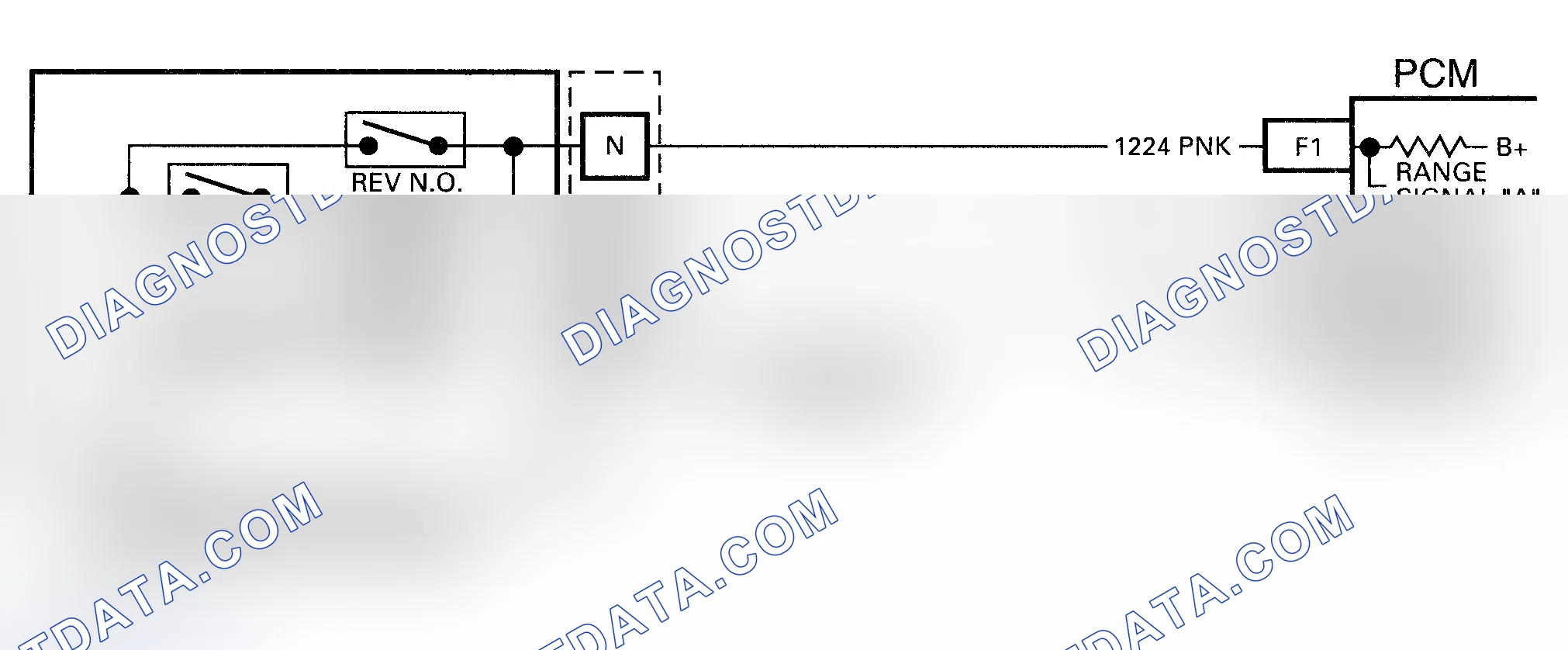 Scheme 304: Code 28 Schematic ("C", "K" & "P" Series) Transmission Range Pressure Switch