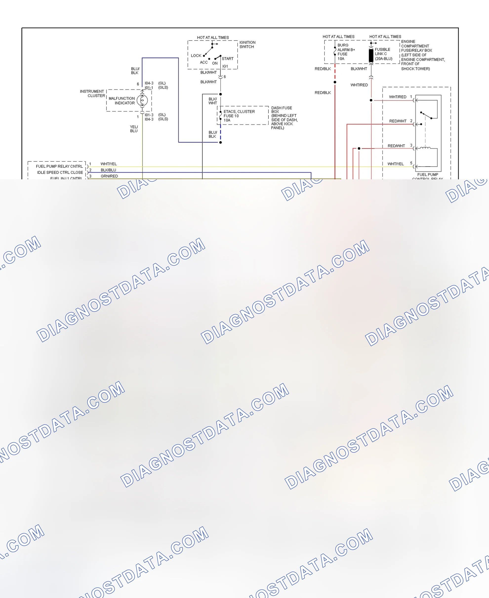 Scheme 7: Wiring Diagram (Elantra 1.8L - 1 Of 3)