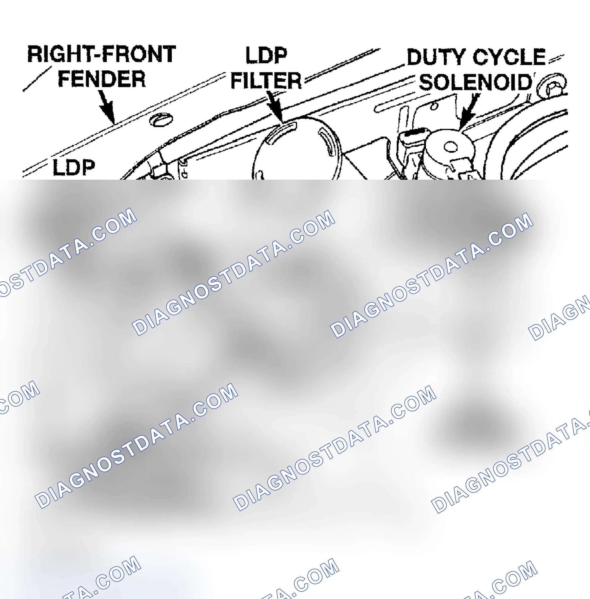 Scheme 301: LEAK DETECTION PUMP & RELATED COMPONENTS LOCATION