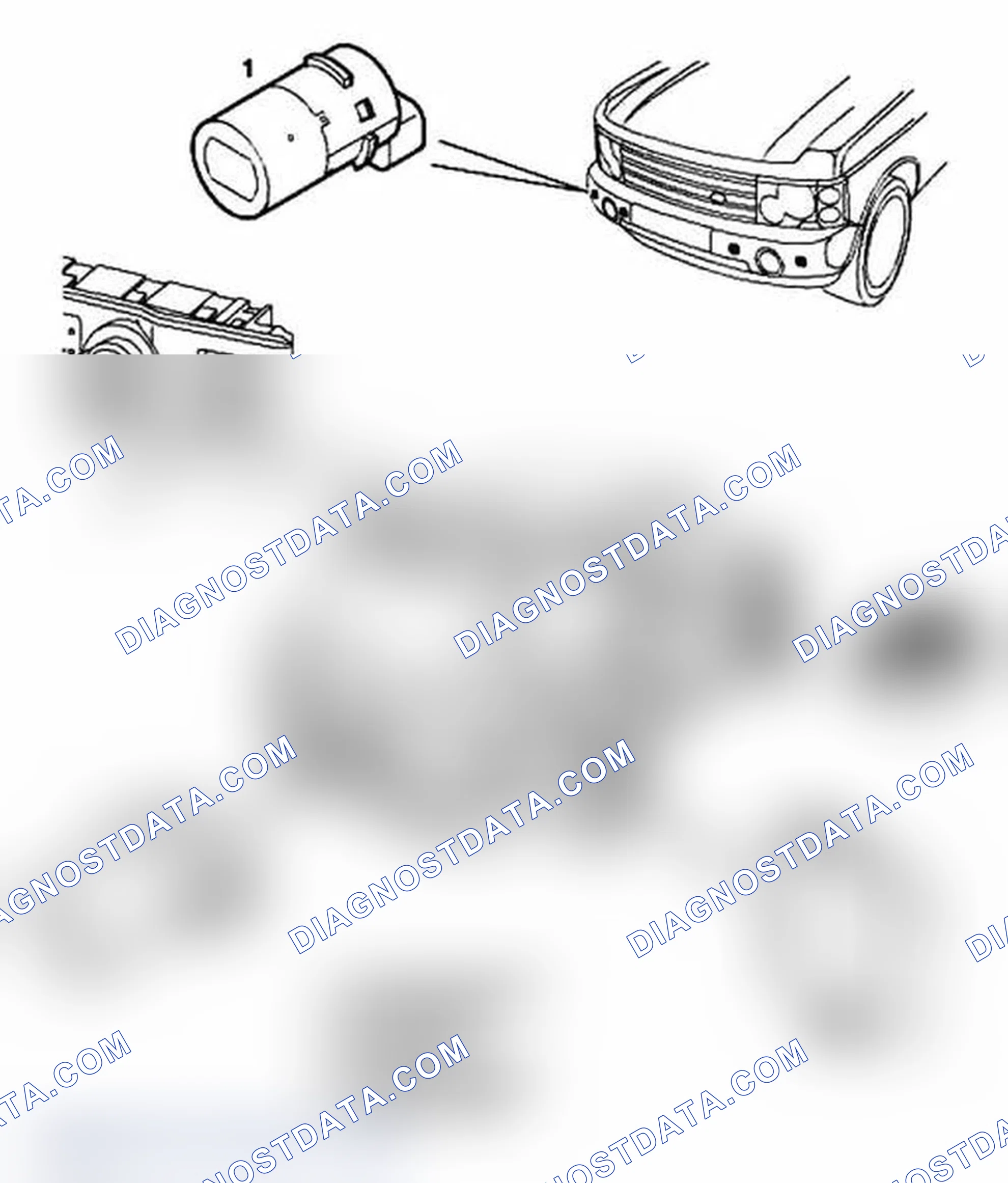 Scheme 18: Park Distance Control Component Layout