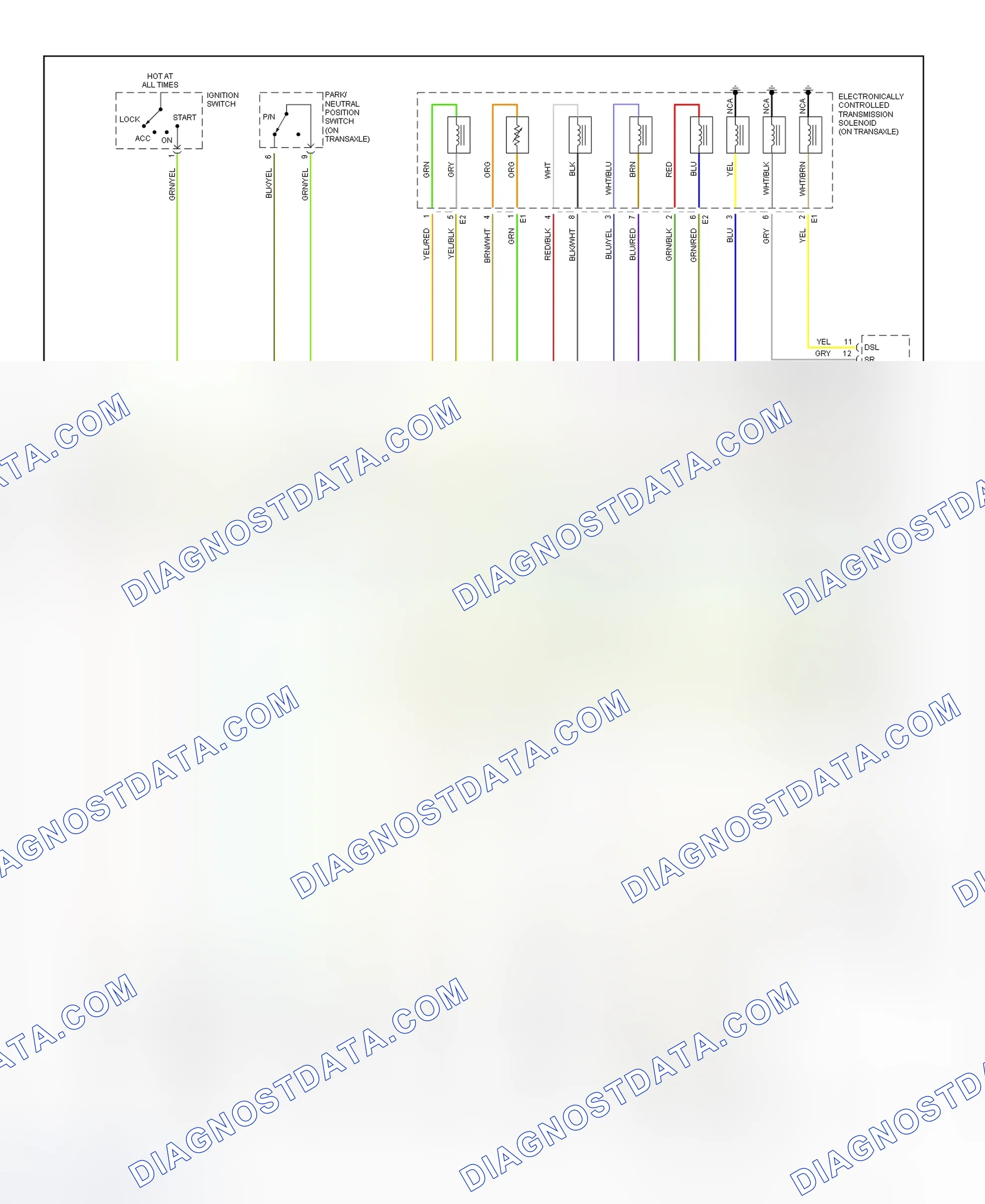 Scheme 28: Transaxle Electronic Control System Wiring Diagram (2002 ES 300 - 2 Of 2)