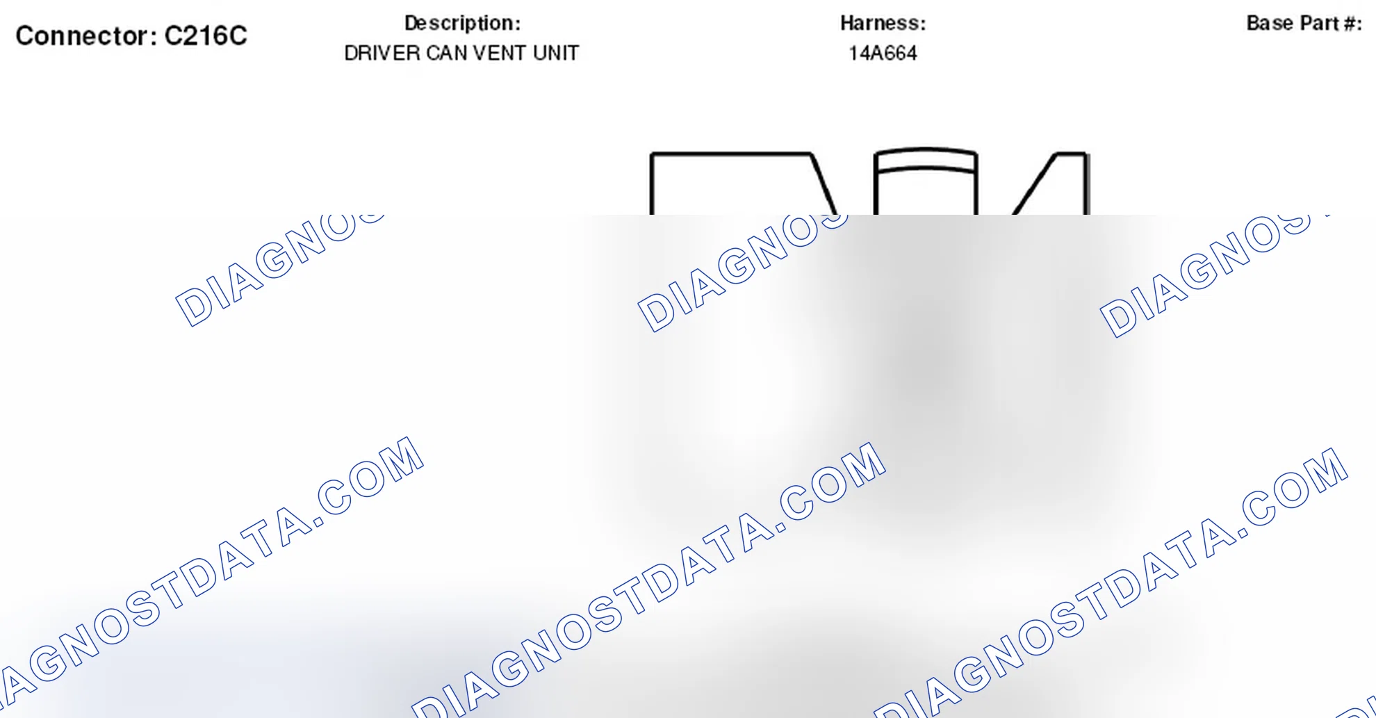 Scheme 88: Driver Can Vent Unit Connector End View (C216C)