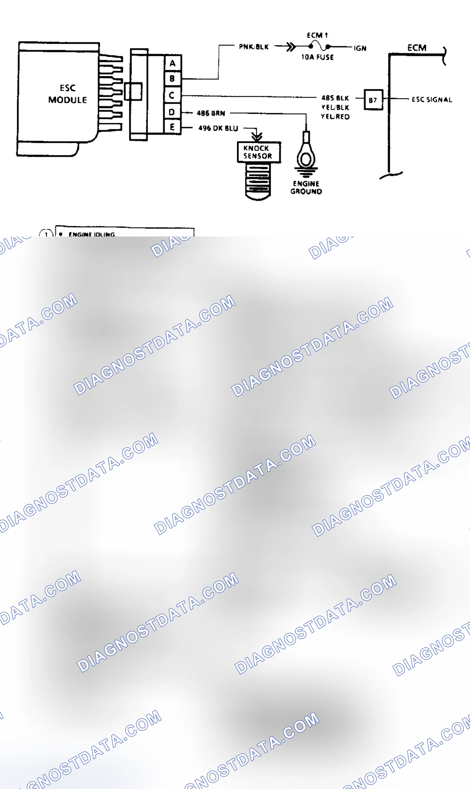 Scheme 72: Code 43: ESC Control Signal Voltage Low (Except 2.5L)